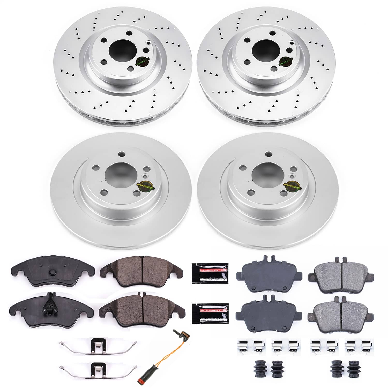 Power Stop - CRK6891 - Front and Rear - Disc Brake Pad and Rotor Kit