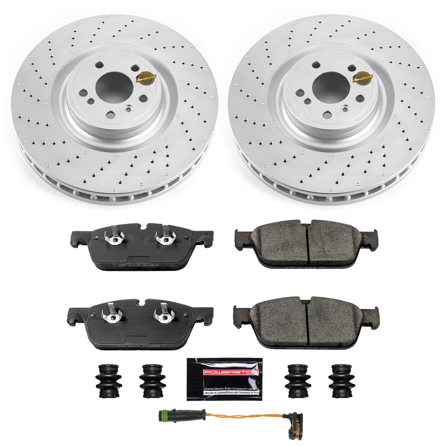 Power Stop - CRK6900 - Front - Disc Brake Pad and Rotor Kit