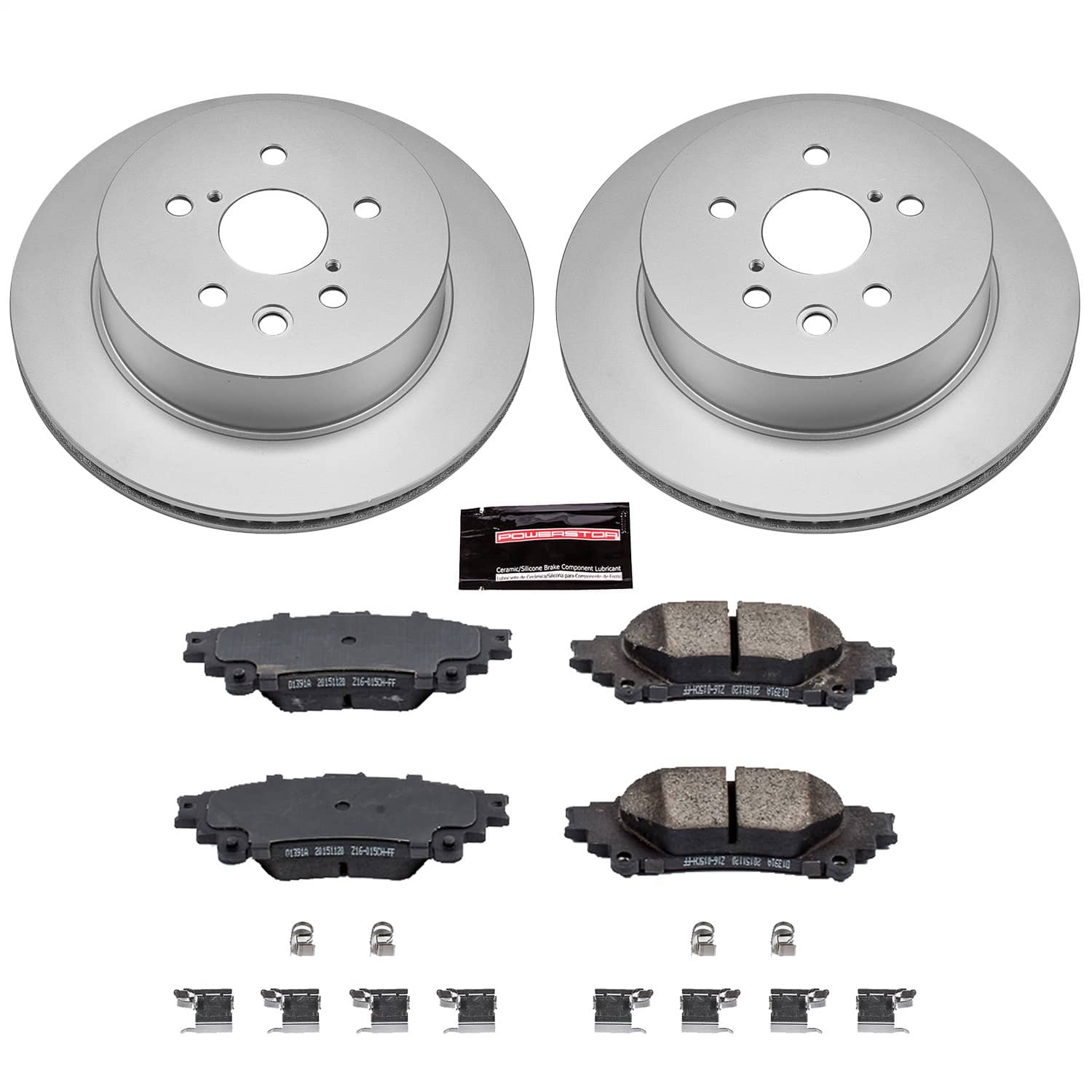 Power Stop - CRK6928 - Rear - Disc Brake Pad and Rotor Kit