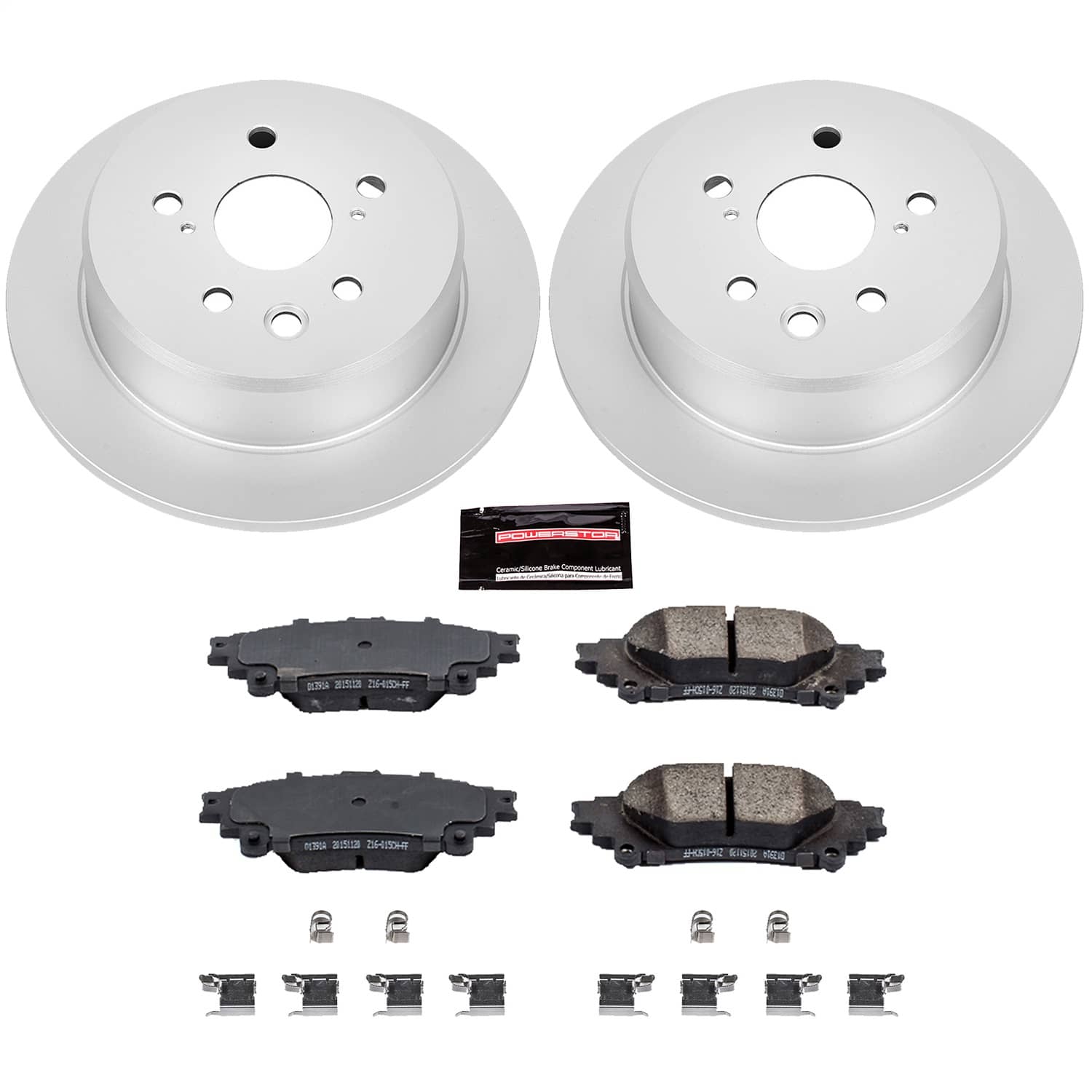 Power Stop - CRK6930 - Rear - Disc Brake Pad and Rotor Kit