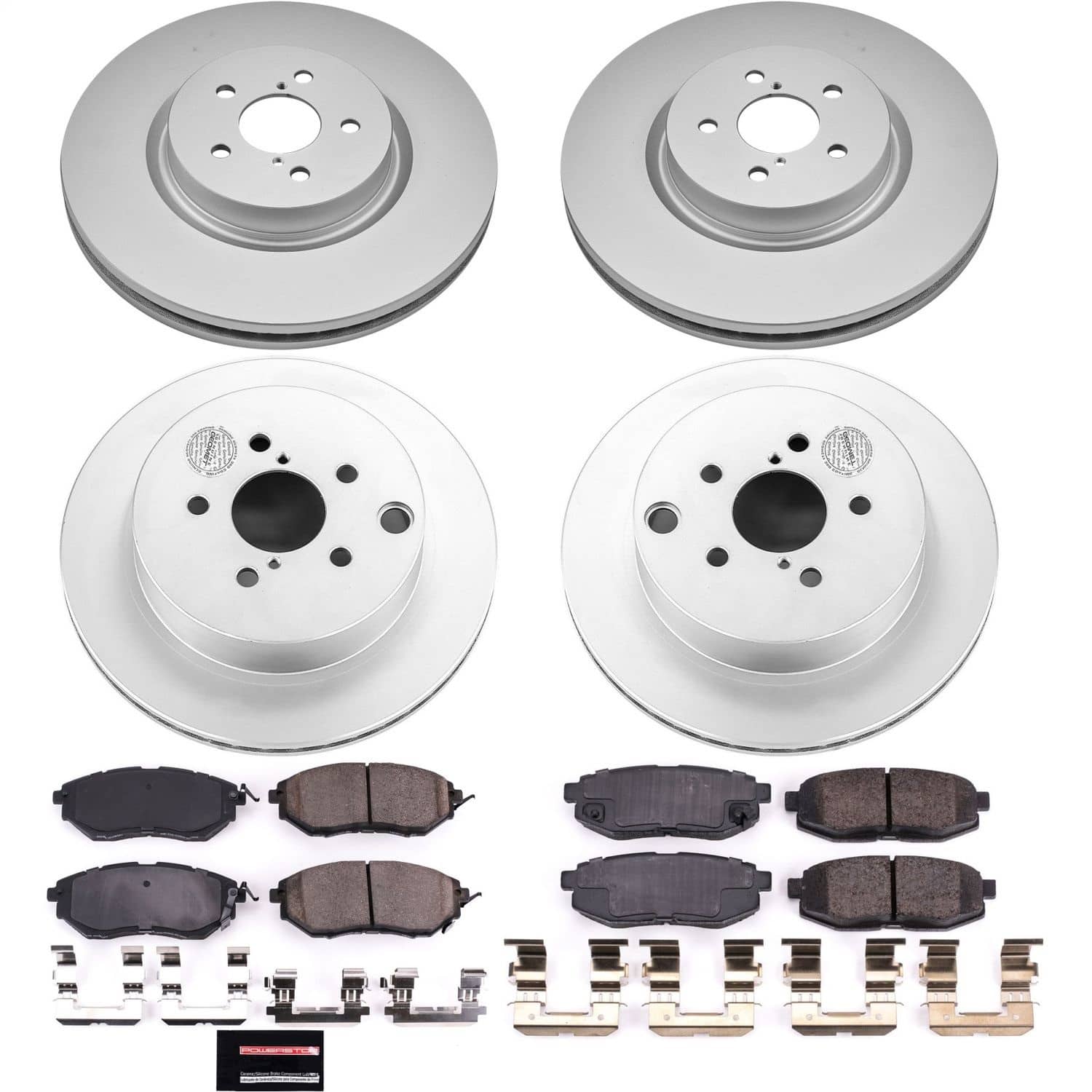 Power Stop - CRK6931 - Front and Rear - Disc Brake Pad and Rotor Kit
