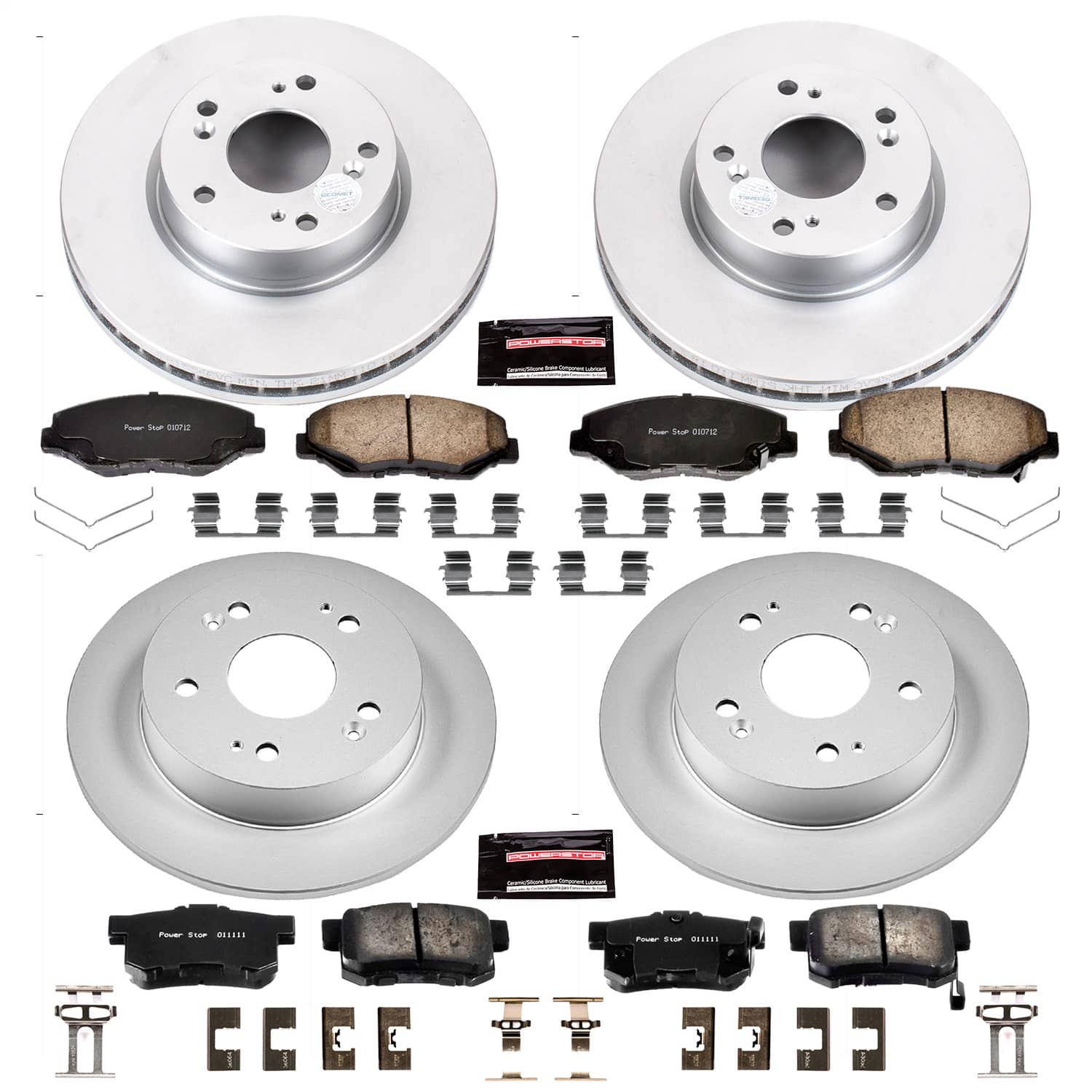 Power Stop - CRK6942 - Front and Rear - Disc Brake Pad and Rotor Kit