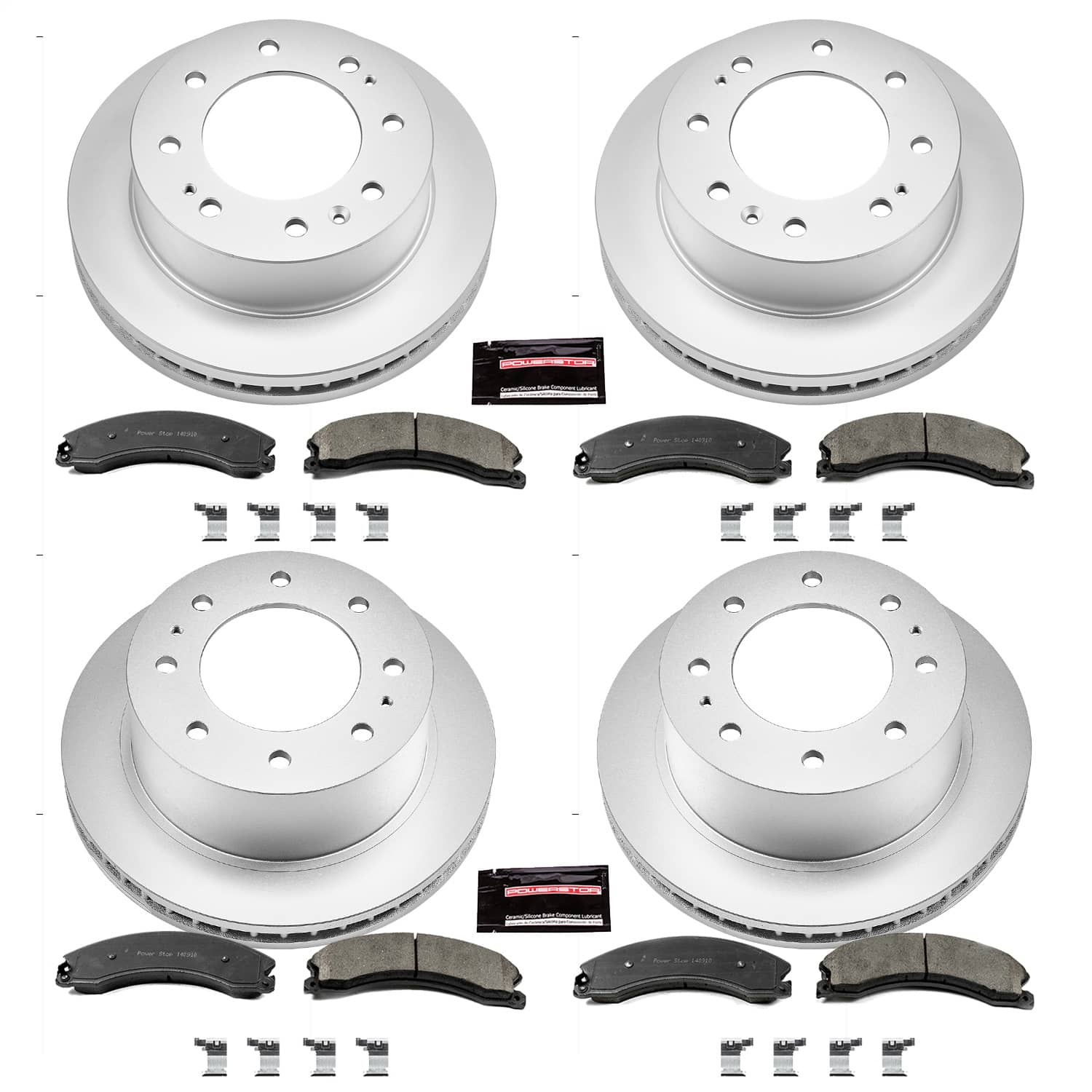 Power Stop - CRK6992 - Front and Rear - Disc Brake Pad and Rotor Kit