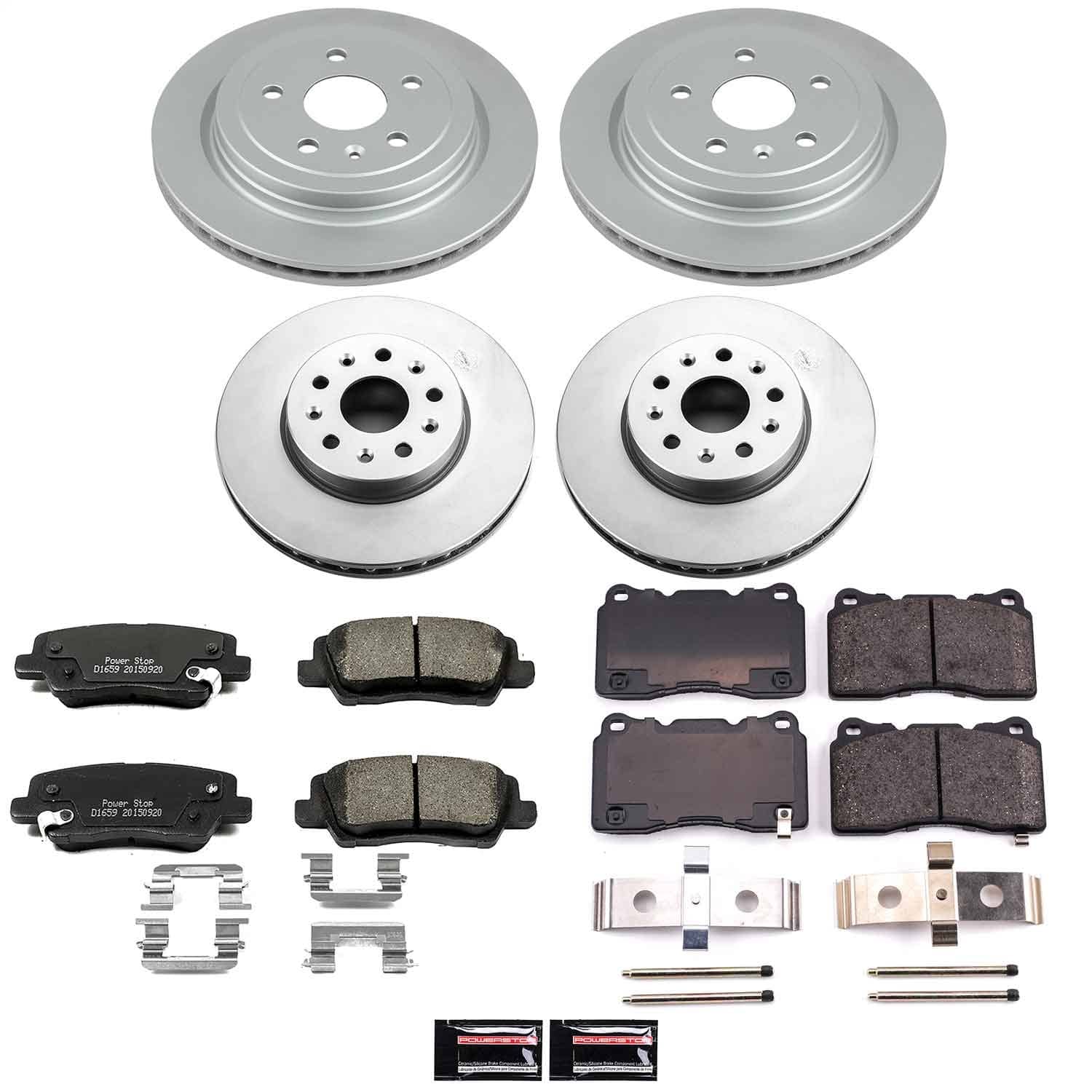 Power Stop - CRK7000 - Front and Rear - Disc Brake Pad and Rotor Kit