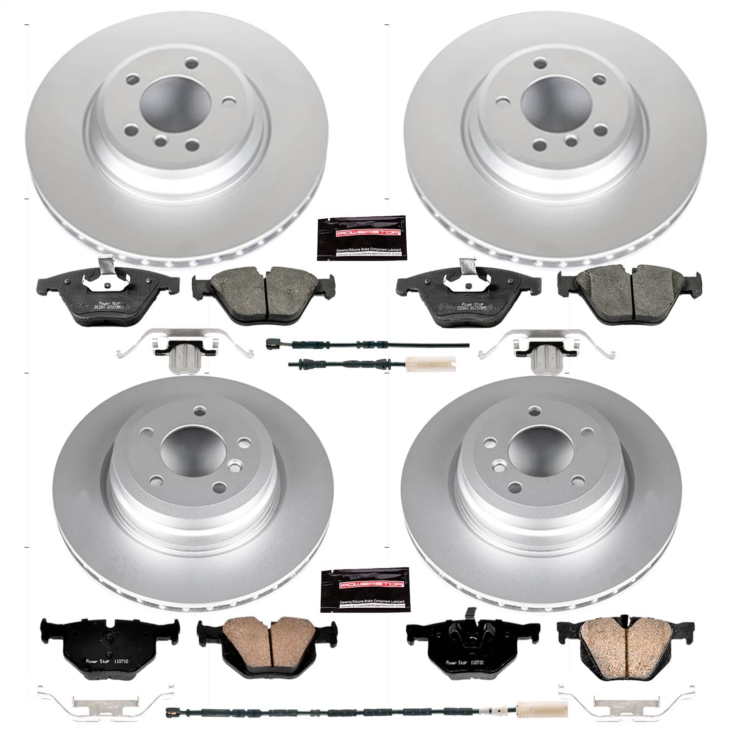 Power Stop - CRK7021 - Front and Rear - Disc Brake Pad and Rotor Kit