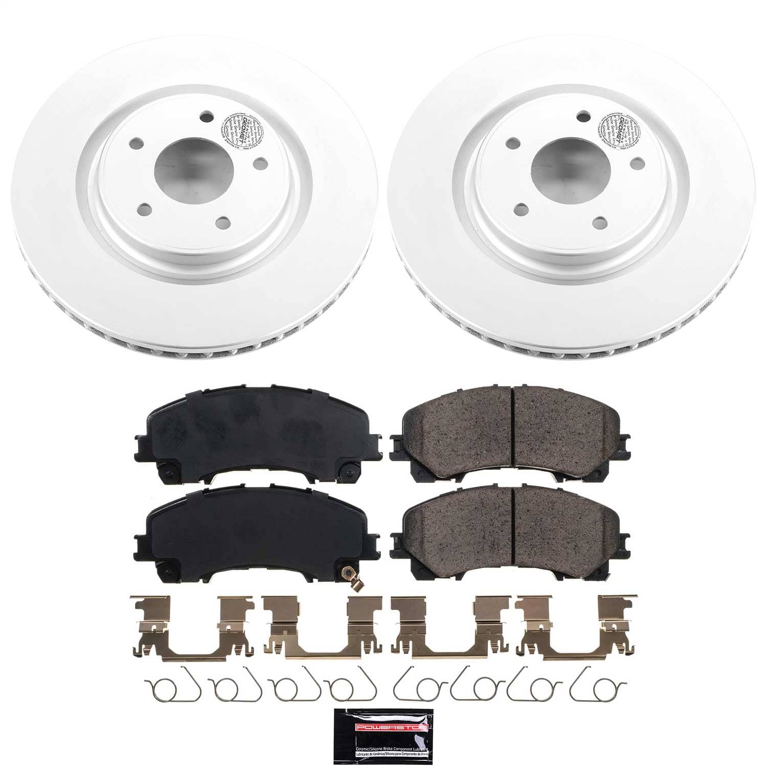 Power Stop - CRK7034 - Front - Disc Brake Pad and Rotor Kit