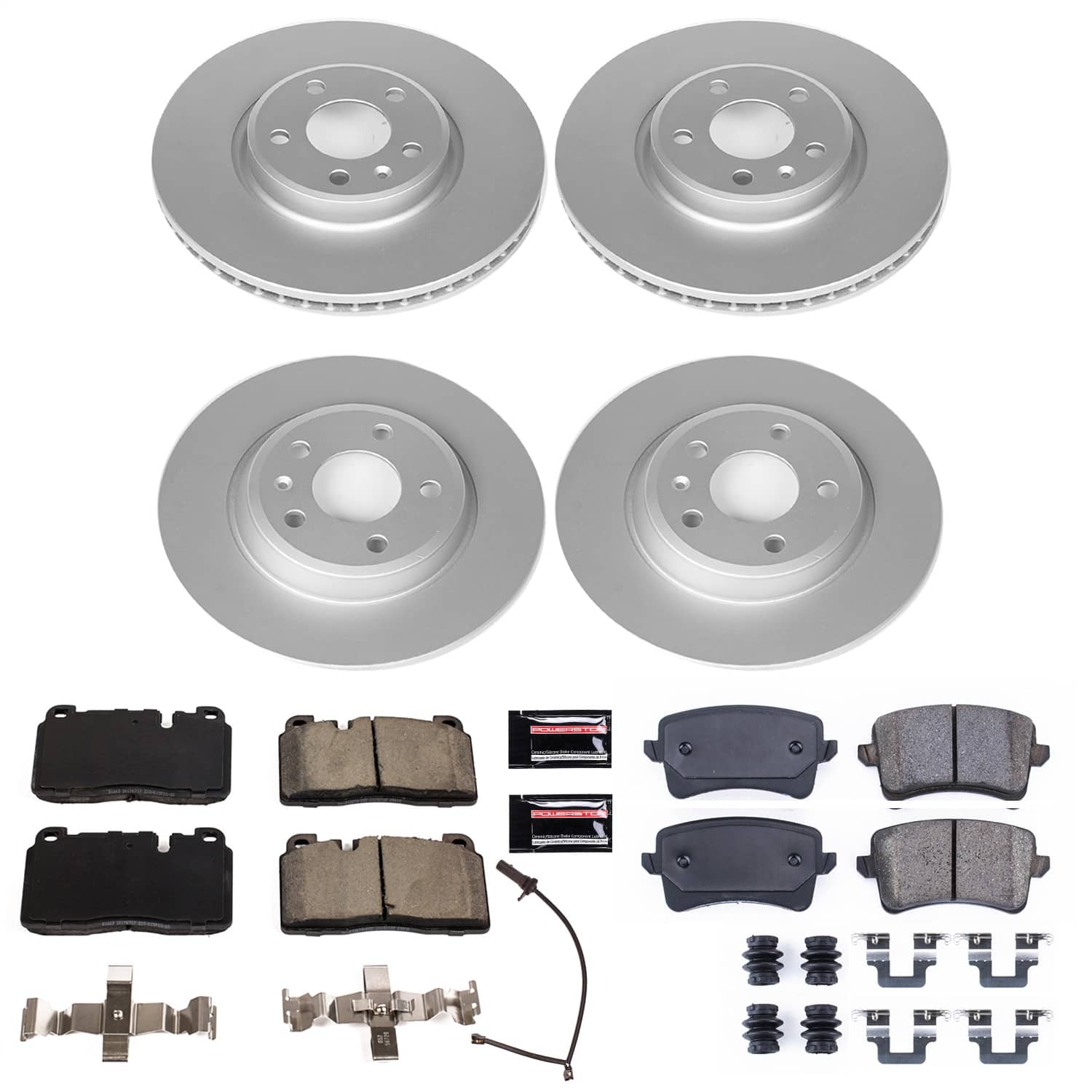 Power Stop - CRK7096 - Front and Rear - Disc Brake Pad and Rotor Kit