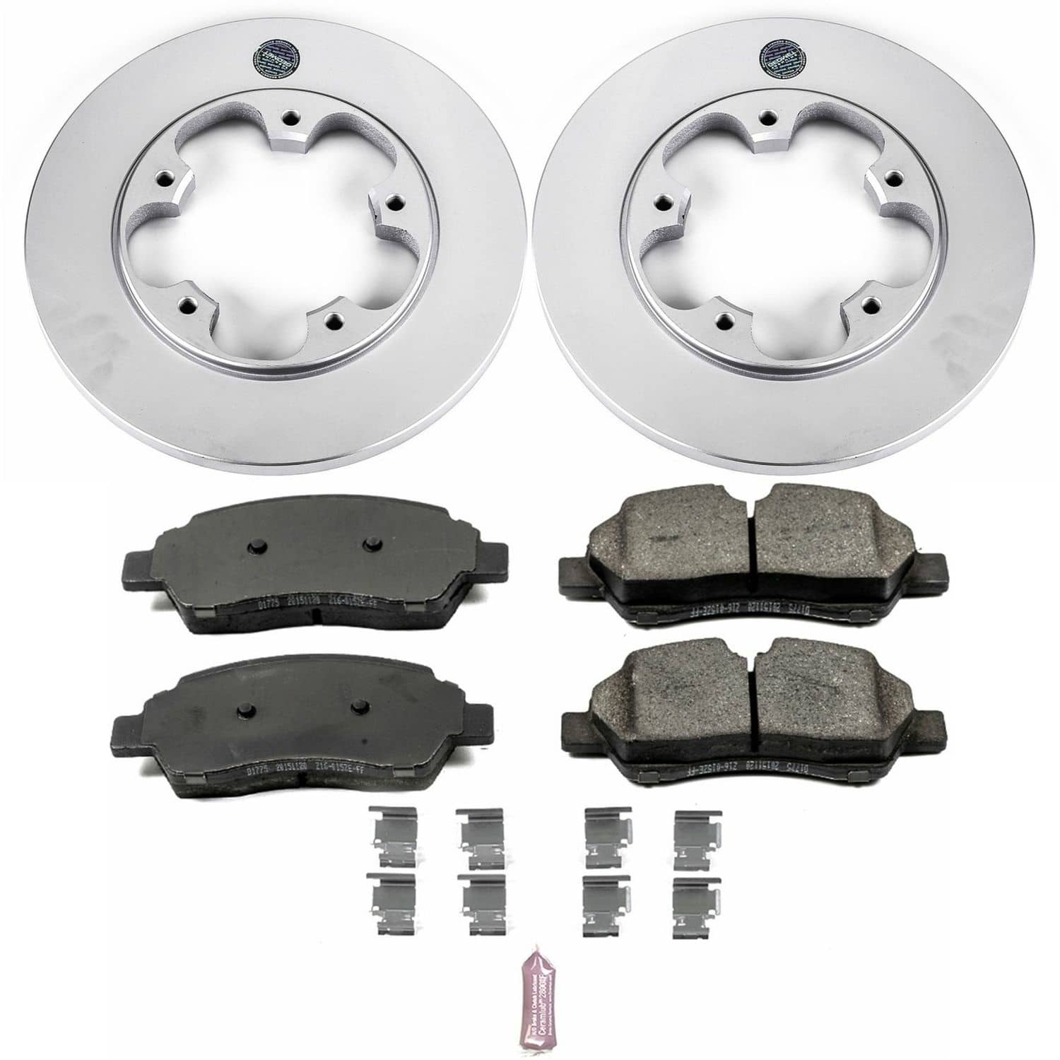 Power Stop - CRK7145 - Rear - Disc Brake Pad and Rotor Kit