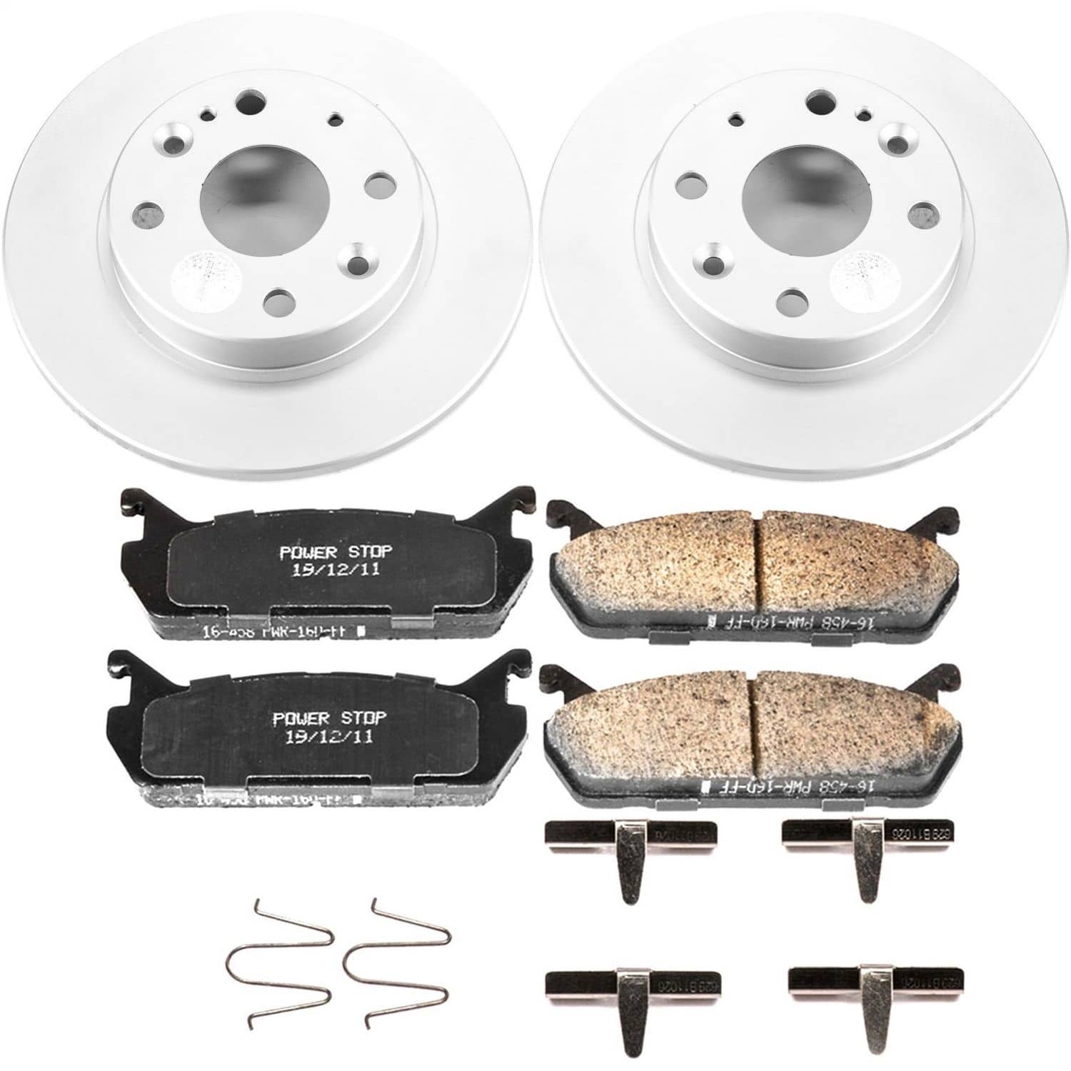 Power Stop - CRK719 - Rear - Disc Brake Pad and Rotor Kit