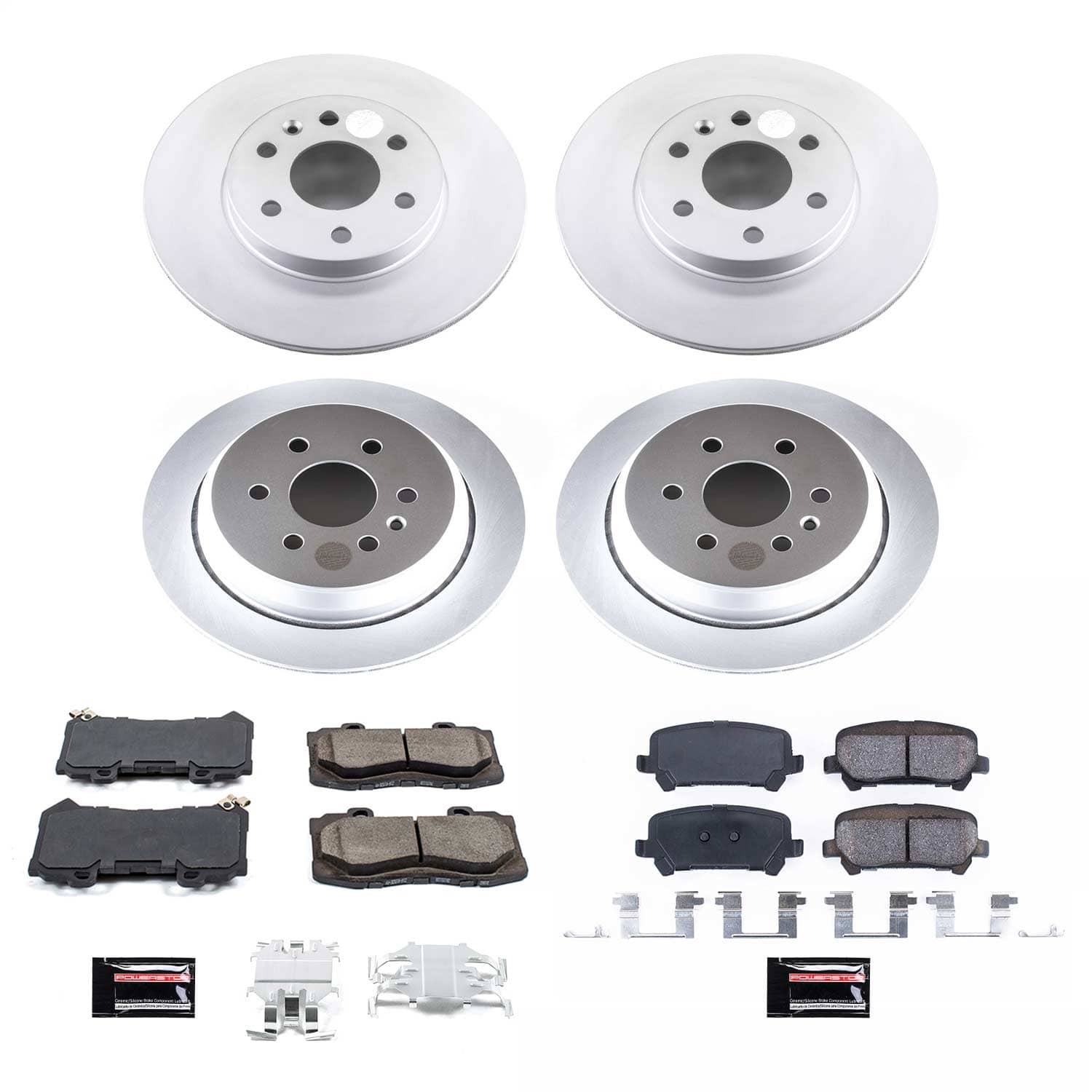 Power Stop - CRK7228 - Front and Rear - Disc Brake Pad and Rotor Kit
