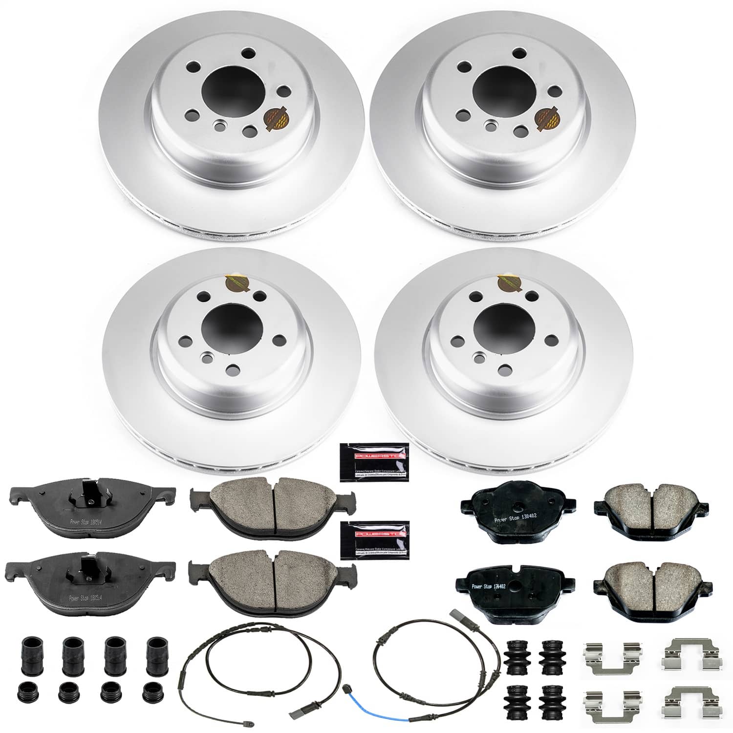 Power Stop - CRK7236 - Front and Rear - Disc Brake Pad and Rotor Kit