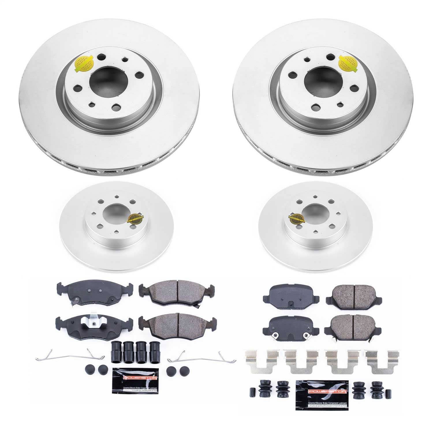 Power Stop - CRK7245 - Front and Rear - Disc Brake Pad and Rotor Kit