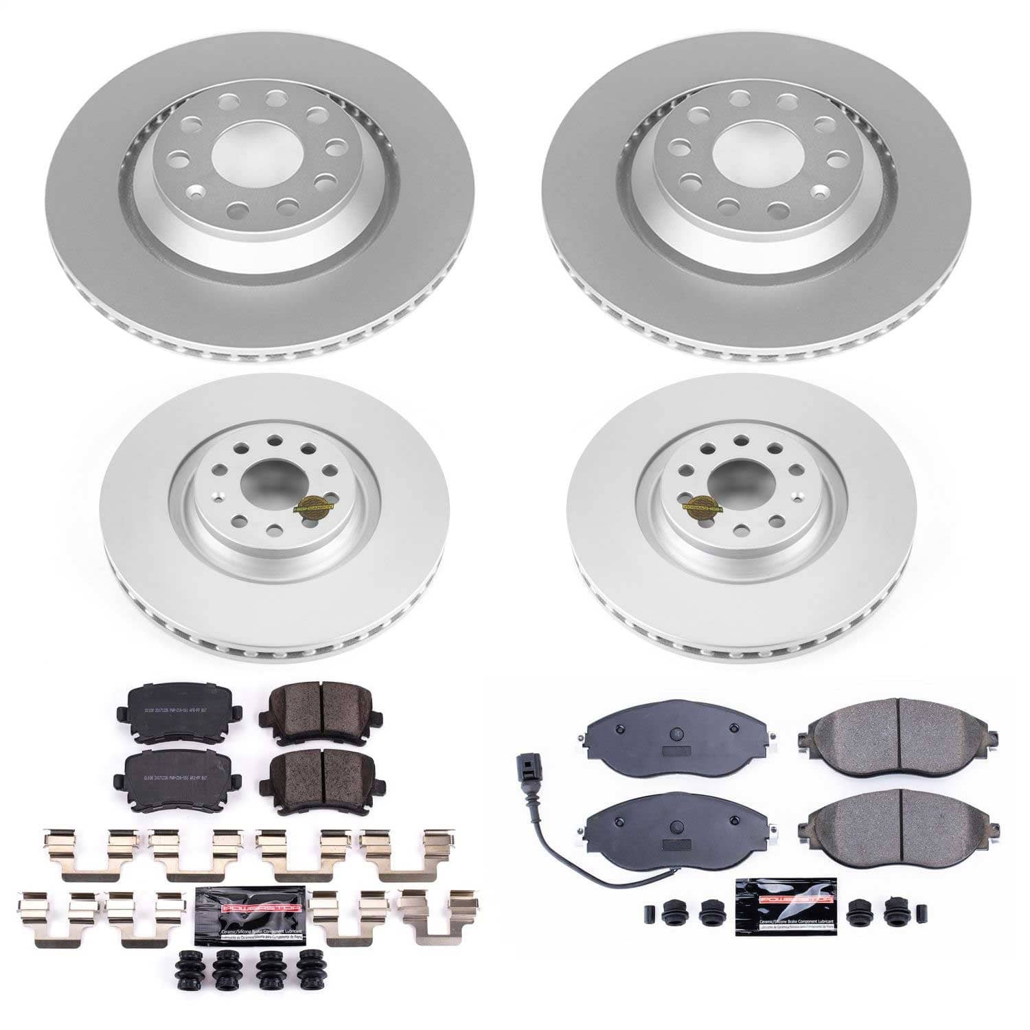 Power Stop - CRK7254 - Front and Rear - Disc Brake Pad and Rotor Kit