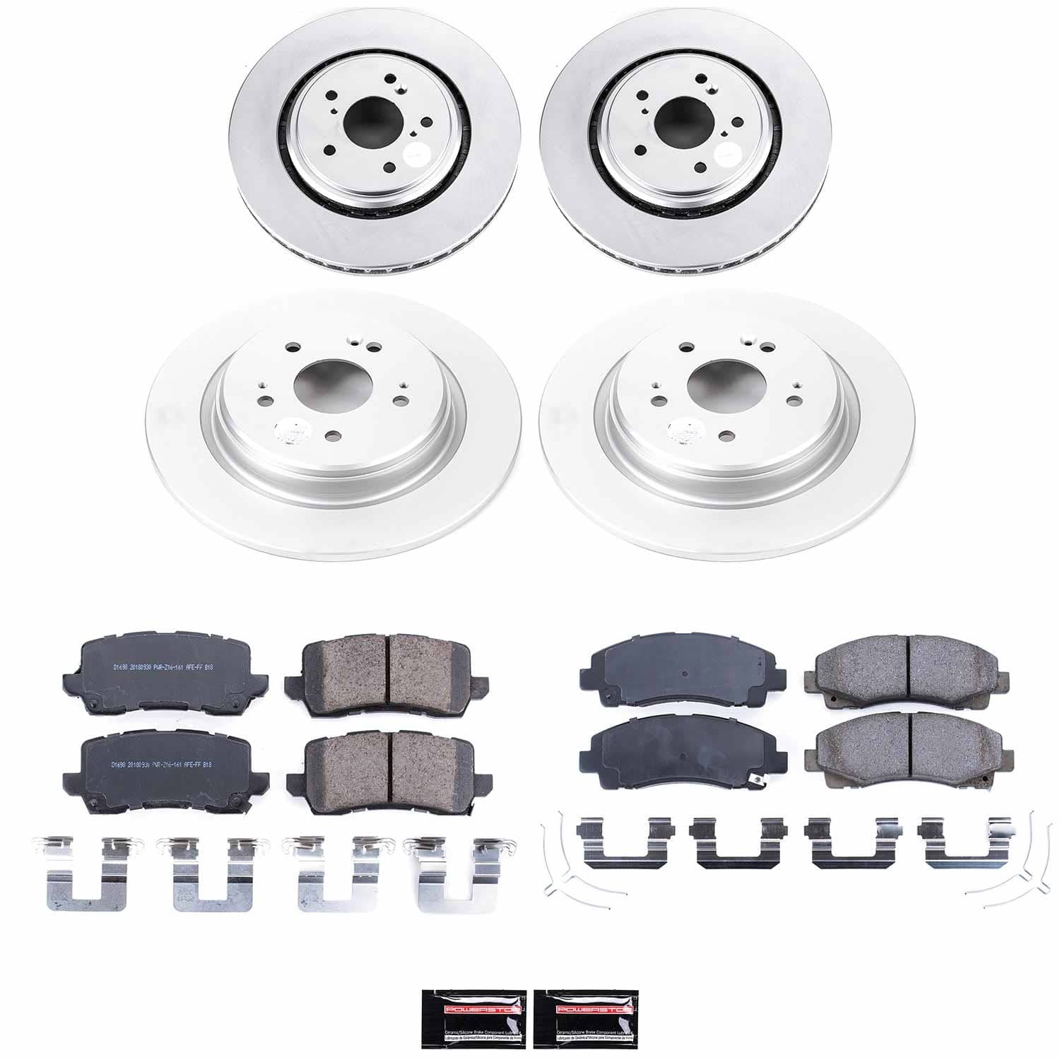 Power Stop - CRK7284 - Front and Rear - Disc Brake Pad and Rotor Kit