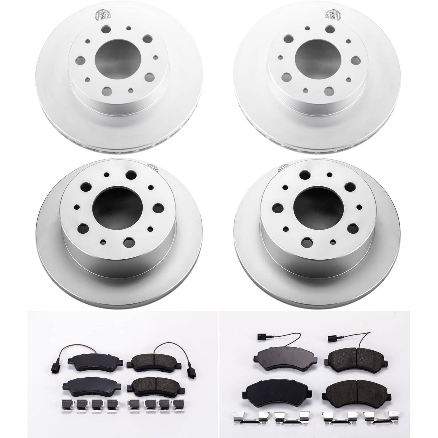 Power Stop - CRK7308 - Front and Rear - Disc Brake Pad and Rotor Kit