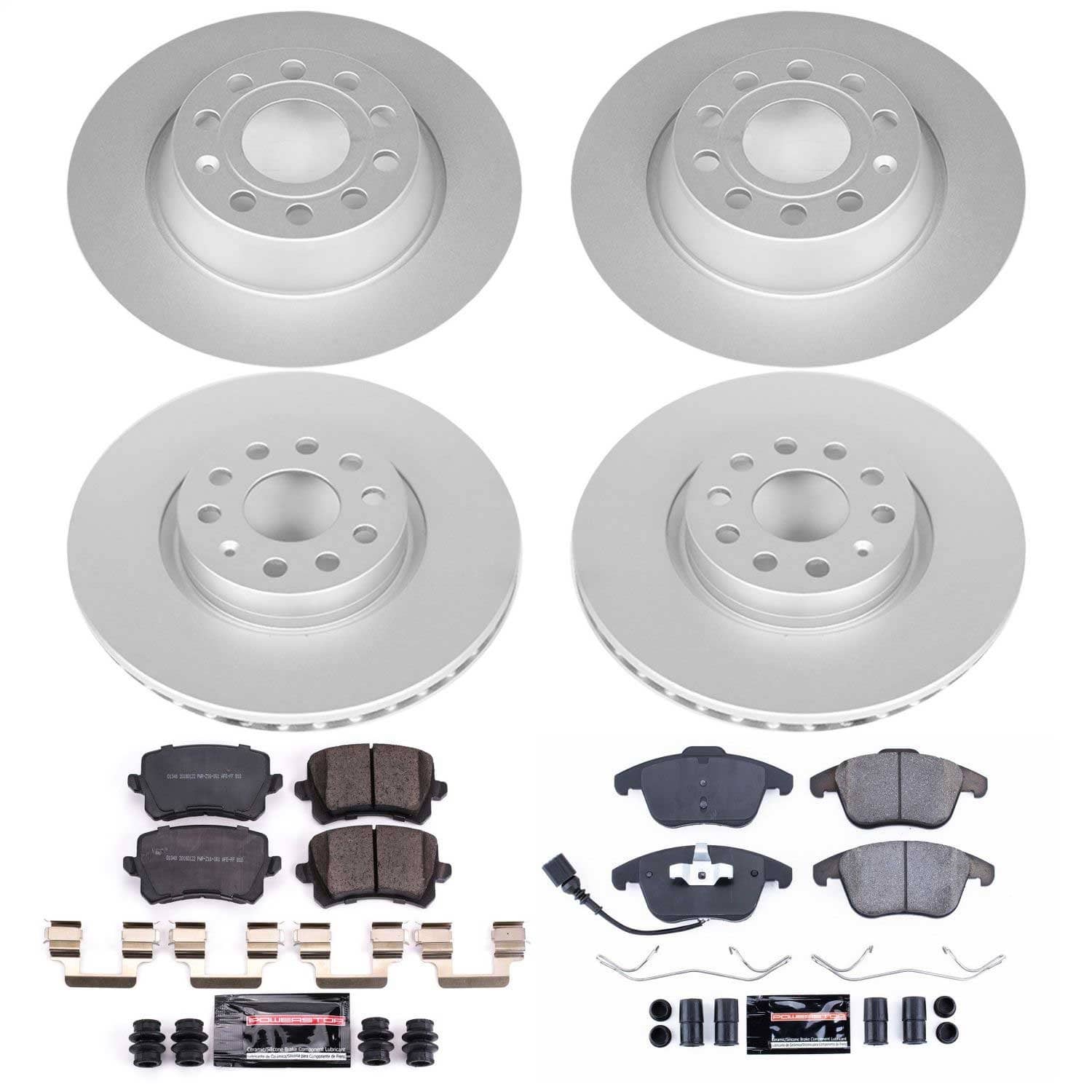 Power Stop - CRK7339 - Front and Rear - Disc Brake Pad and Rotor Kit