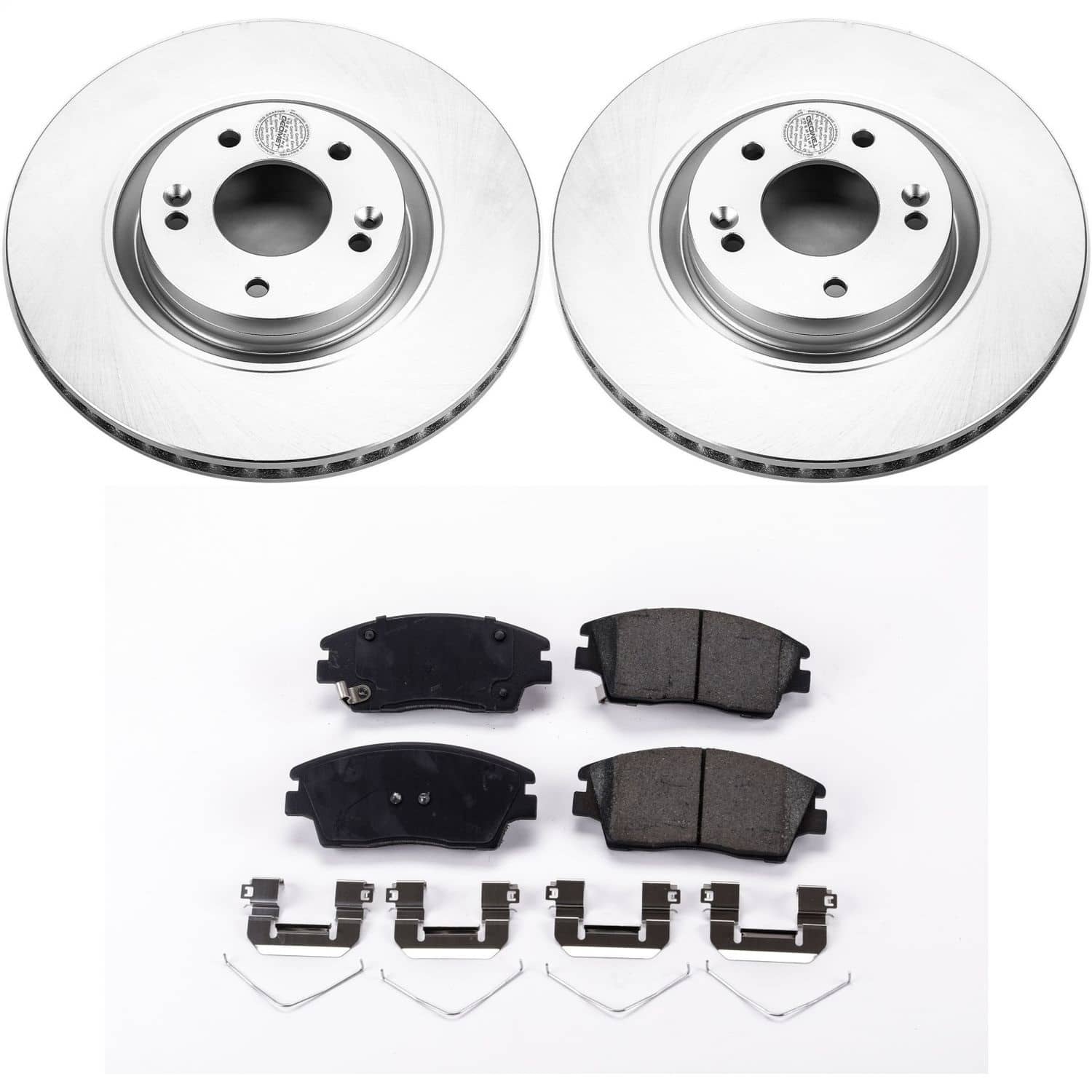 Power Stop - CRK7343 - Front - Disc Brake Pad and Rotor Kit
