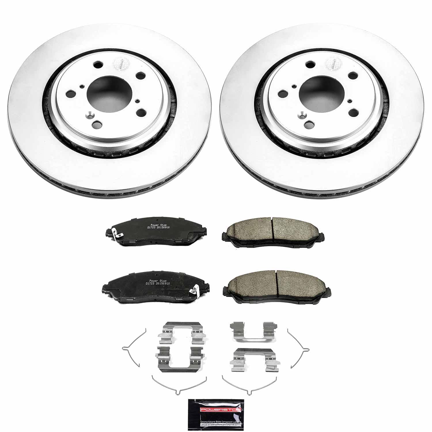 Power Stop - CRK7352 - Front - Disc Brake Pad and Rotor Kit