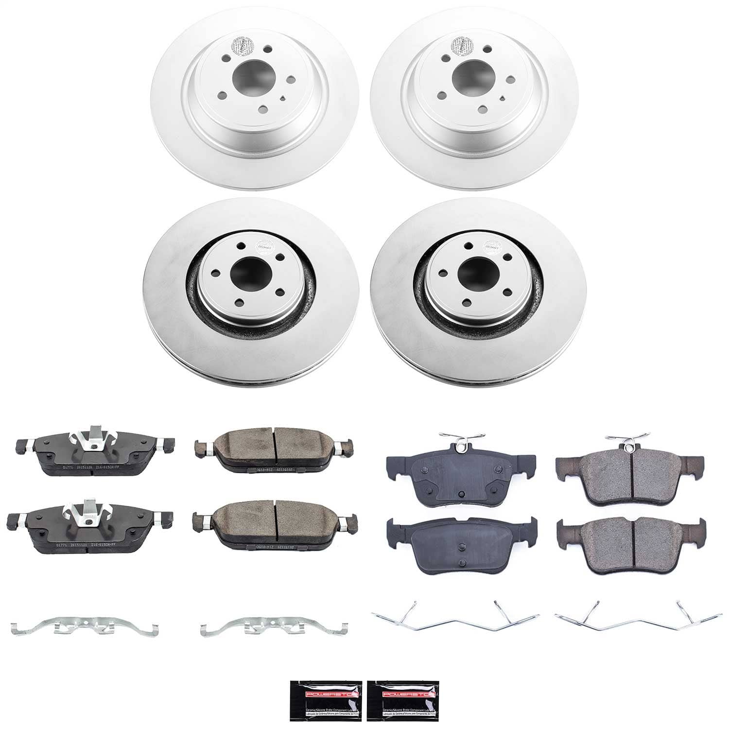 Power Stop - CRK7418 - Front and Rear - Disc Brake Pad and Rotor Kit