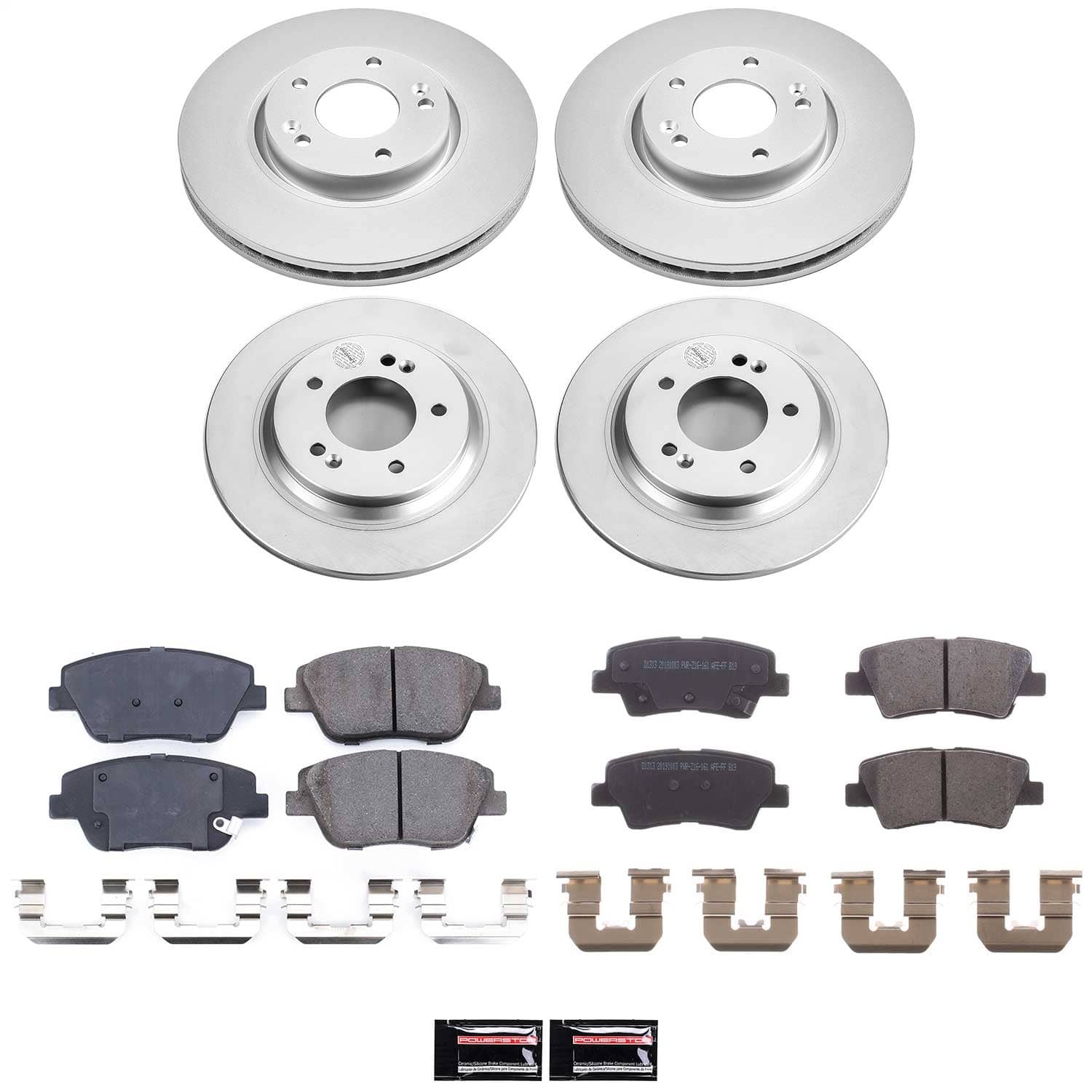 Power Stop - CRK7504 - Front and Rear - Disc Brake Pad and Rotor Kit