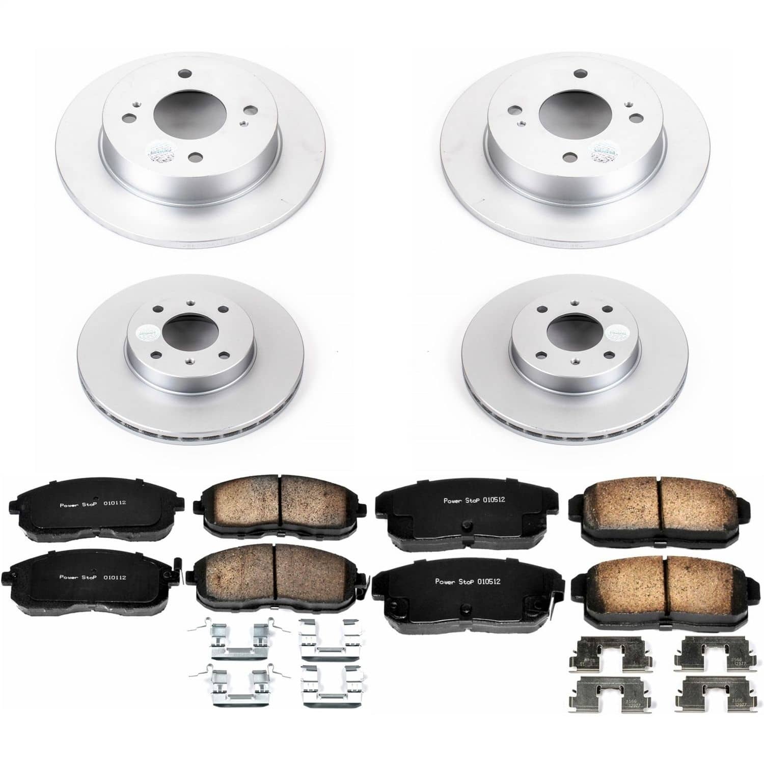 Power Stop - CRK751 - Front and Rear - Disc Brake Pad and Rotor Kit