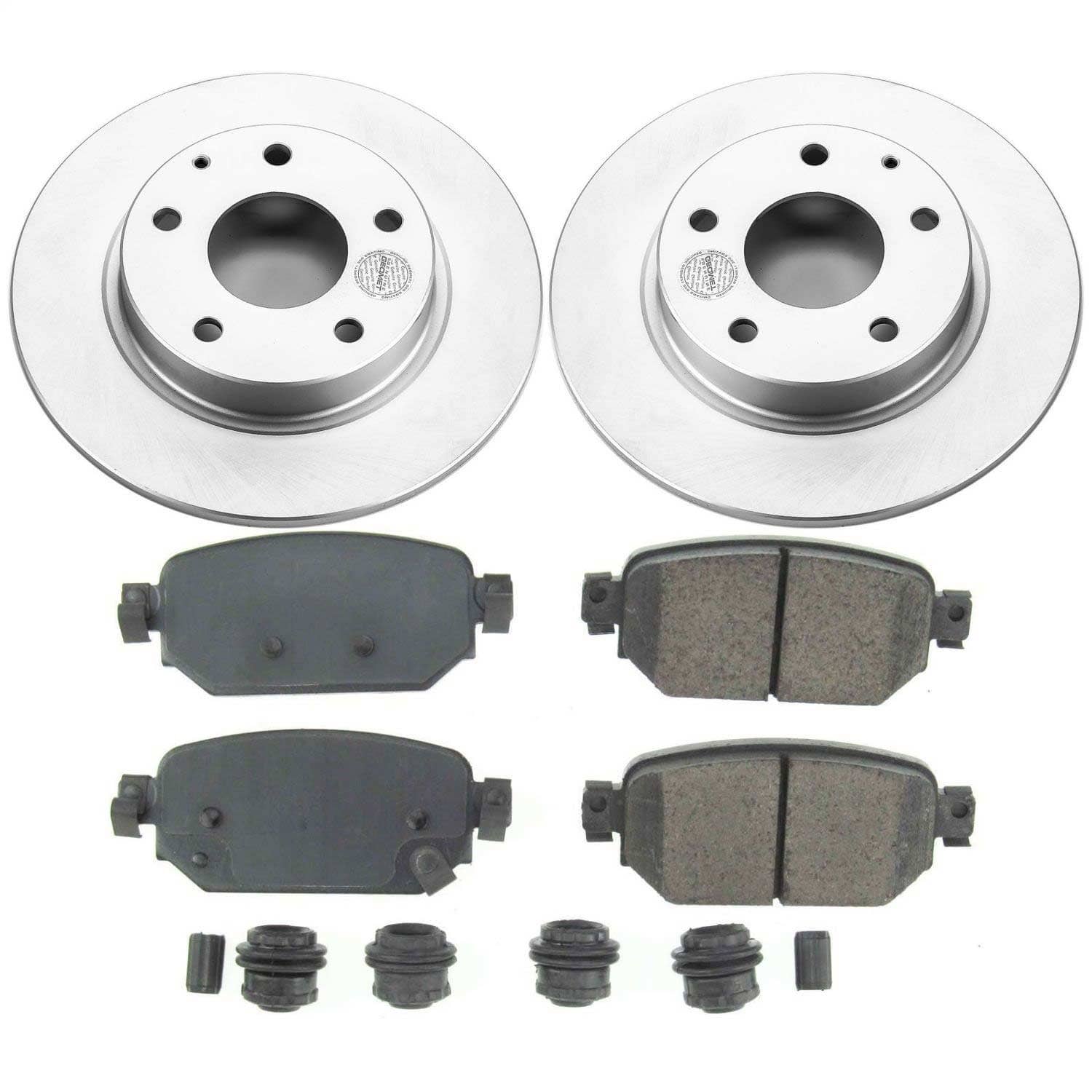 Power Stop - CRK7515 - Rear - Disc Brake Pad and Rotor Kit