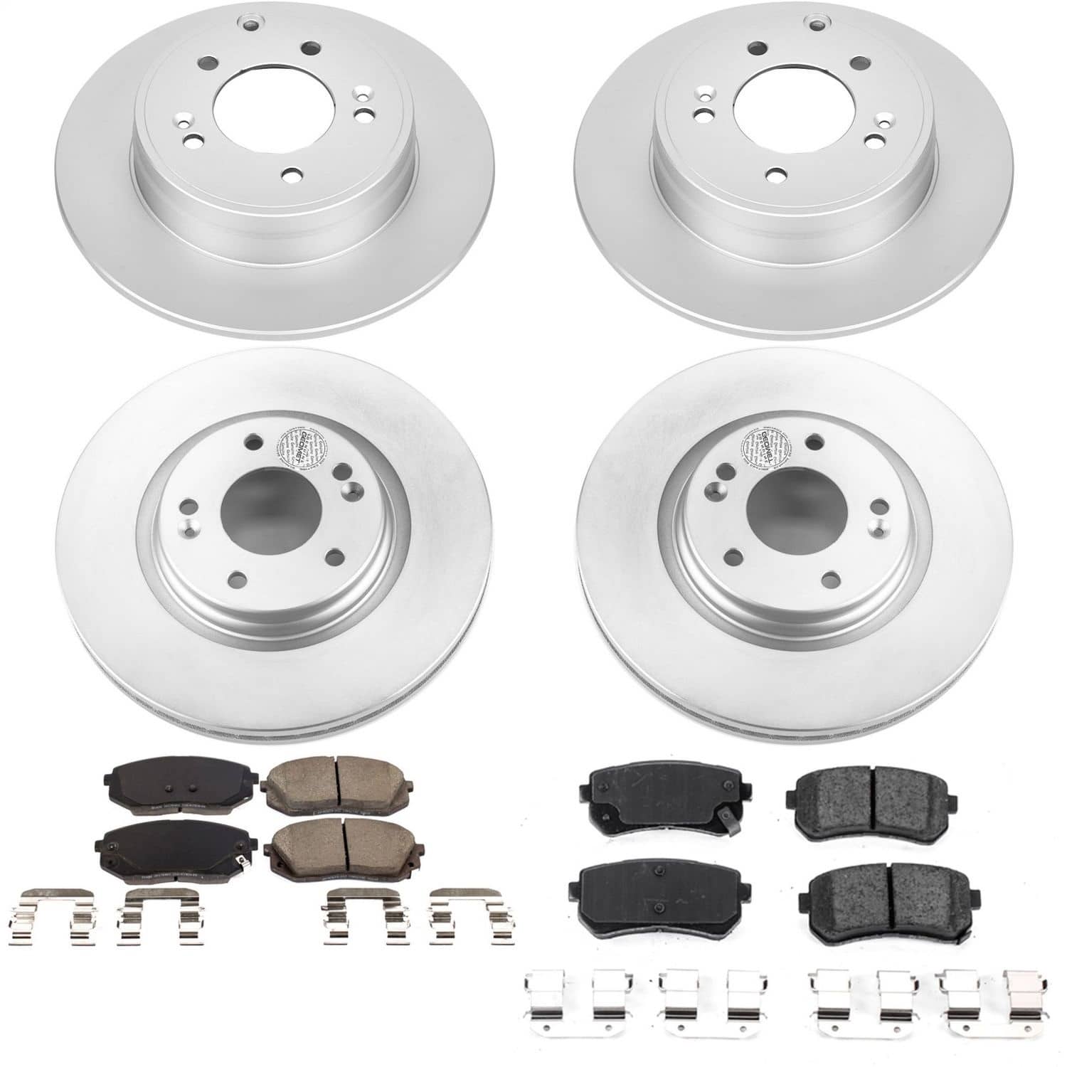 Power Stop - CRK7522 - Front and Rear - Disc Brake Pad and Rotor Kit