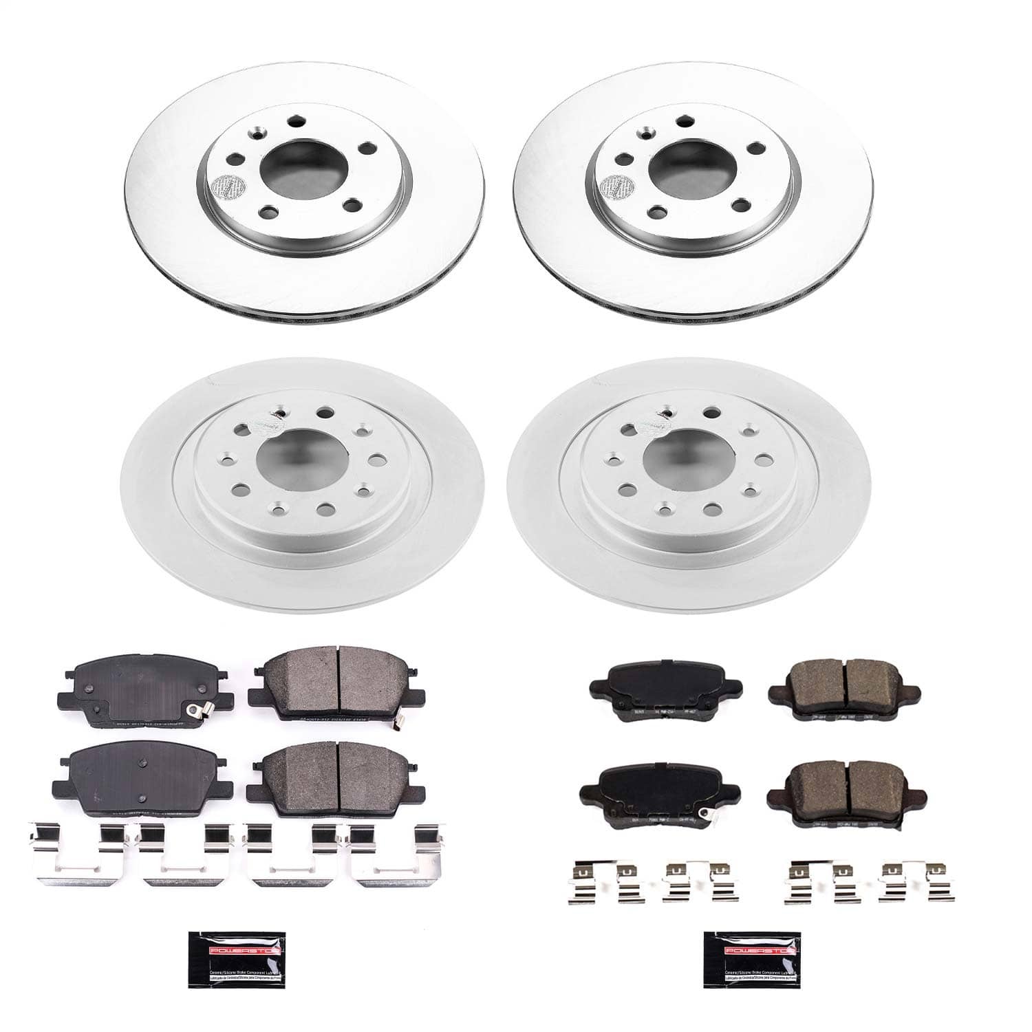 Power Stop - CRK7564 - Front and Rear - Disc Brake Pad and Rotor Kit