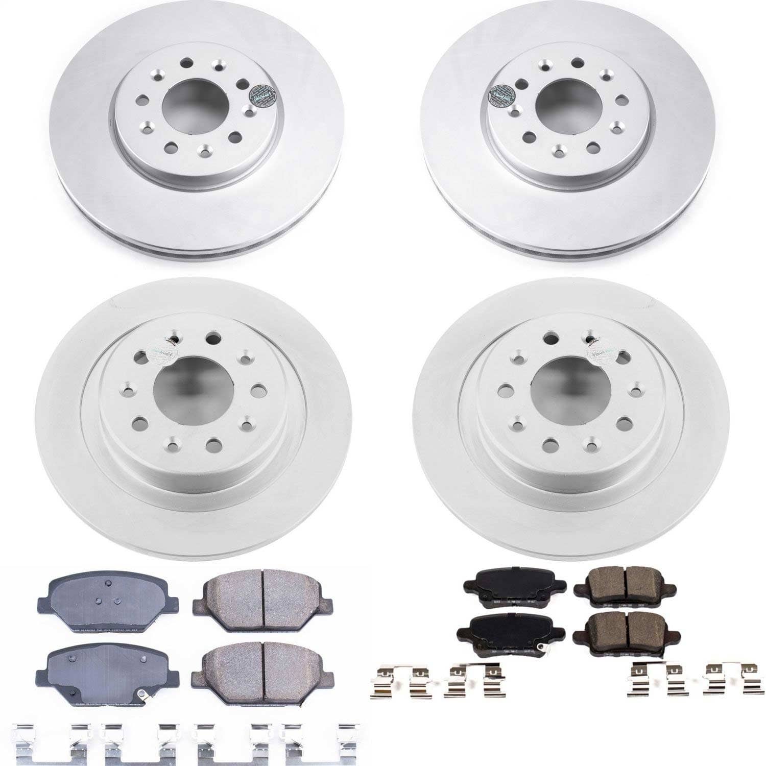 Power Stop - CRK7565 - Front and Rear - Disc Brake Pad and Rotor Kit