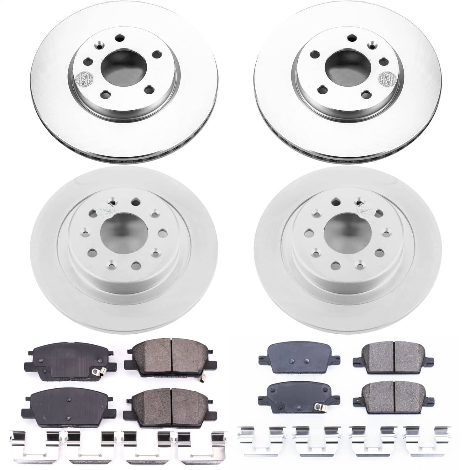 Power Stop - CRK7567 - Front and Rear - Disc Brake Pad and Rotor Kit
