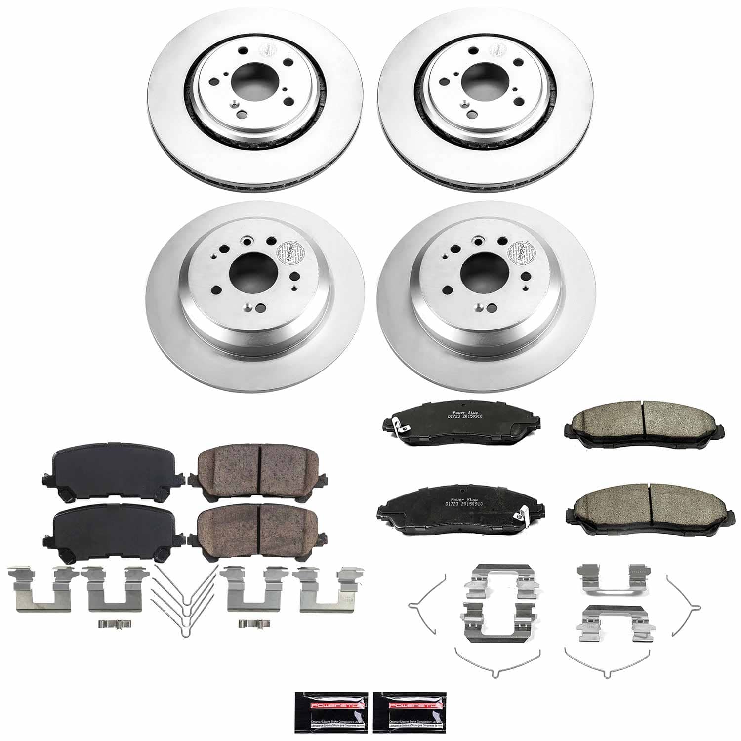 Power Stop - CRK7576 - Front and Rear - Disc Brake Pad and Rotor Kit
