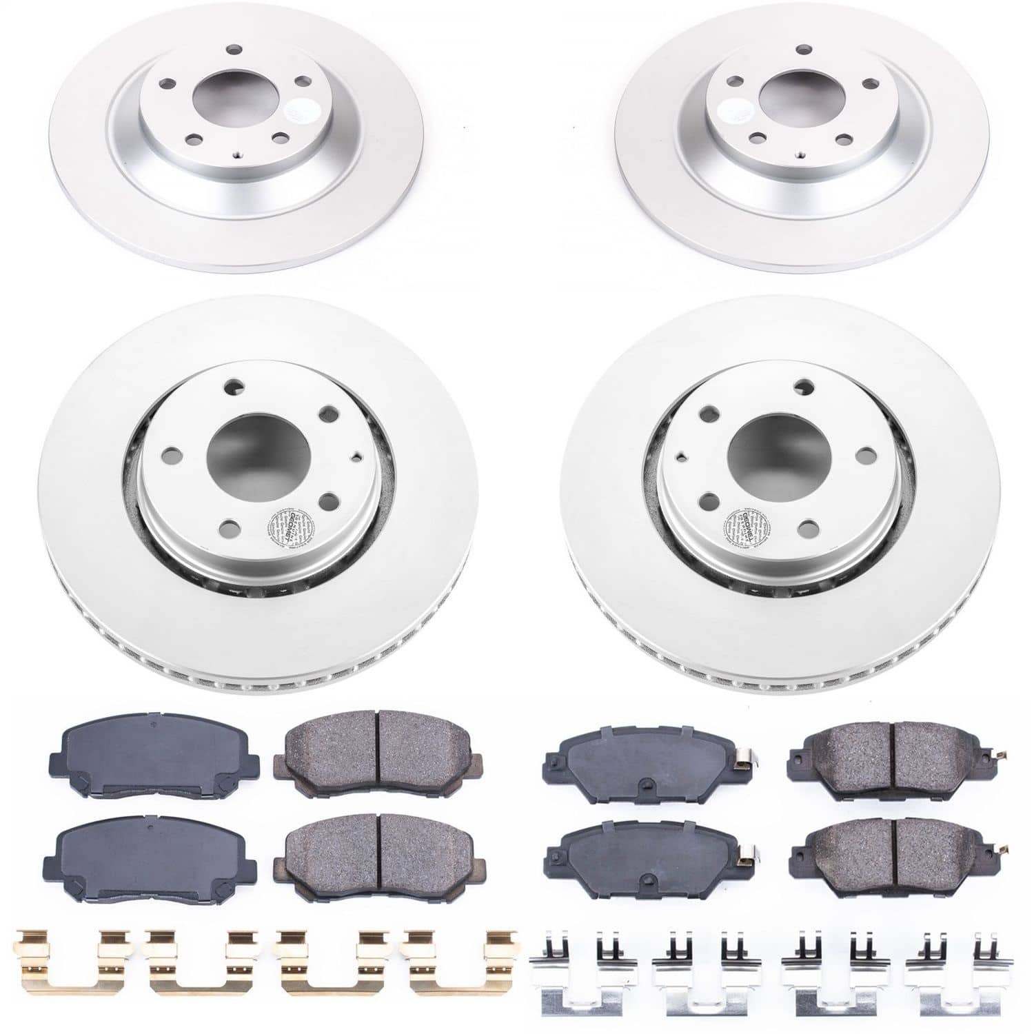 Power Stop - CRK7609 - Front and Rear - Disc Brake Pad and Rotor Kit