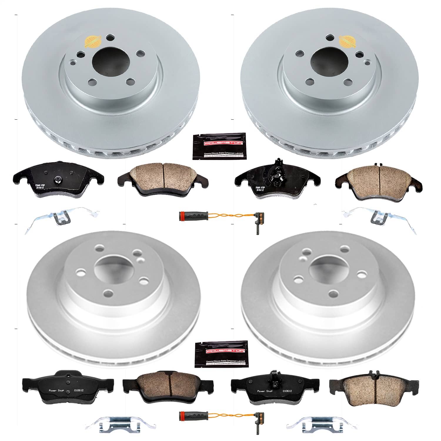 Power Stop - CRK7616 - Front and Rear - Disc Brake Pad and Rotor Kit
