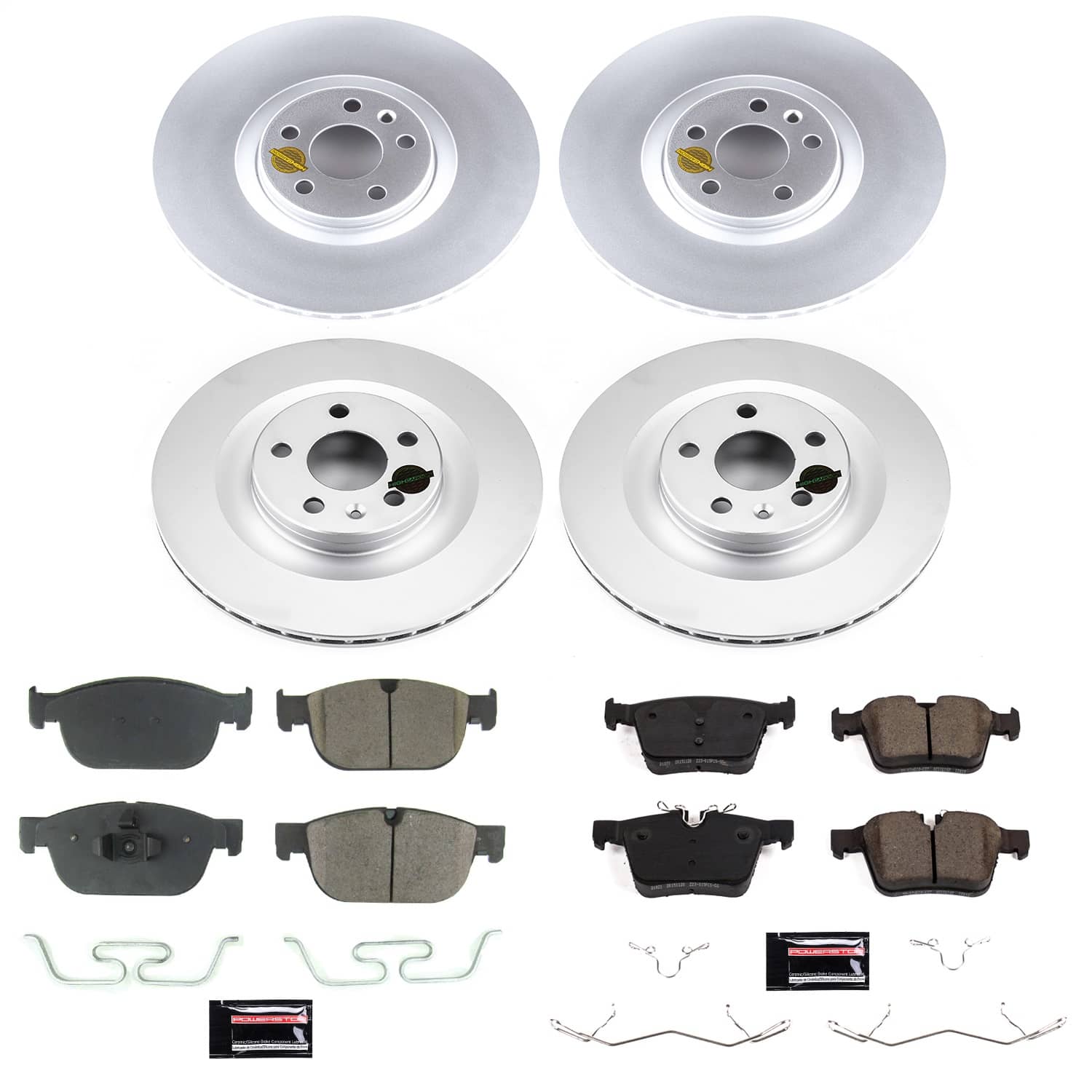 Power Stop - CRK7644 - Front and Rear - Disc Brake Pad and Rotor Kit