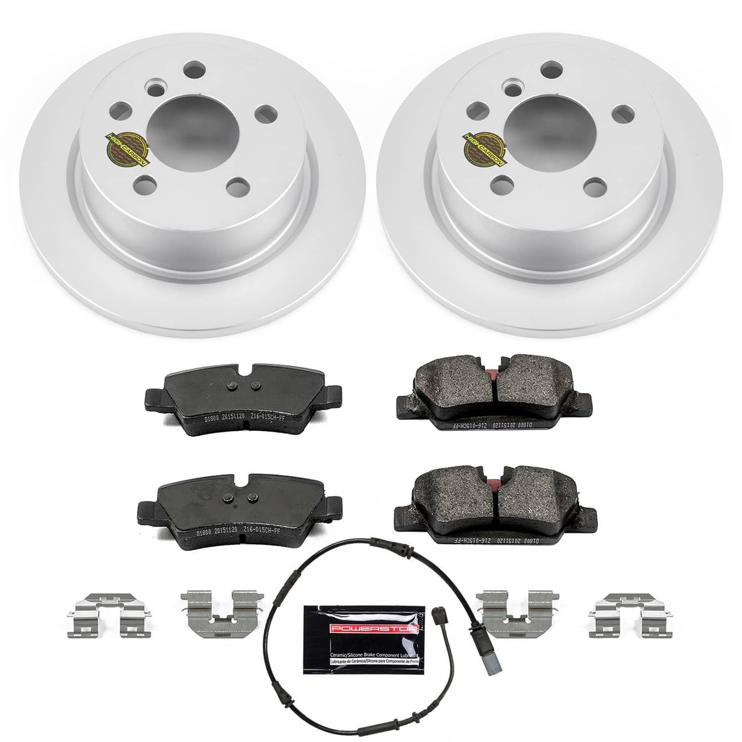 Power Stop - CRK7750 - Rear - Disc Brake Pad and Rotor Kit