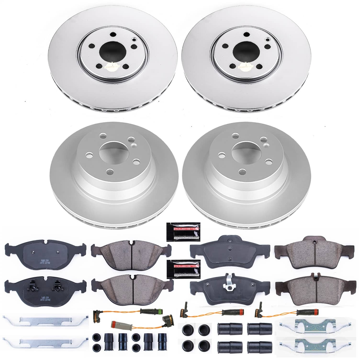 Power Stop - CRK7763 - Front and Rear - Disc Brake Pad and Rotor Kit