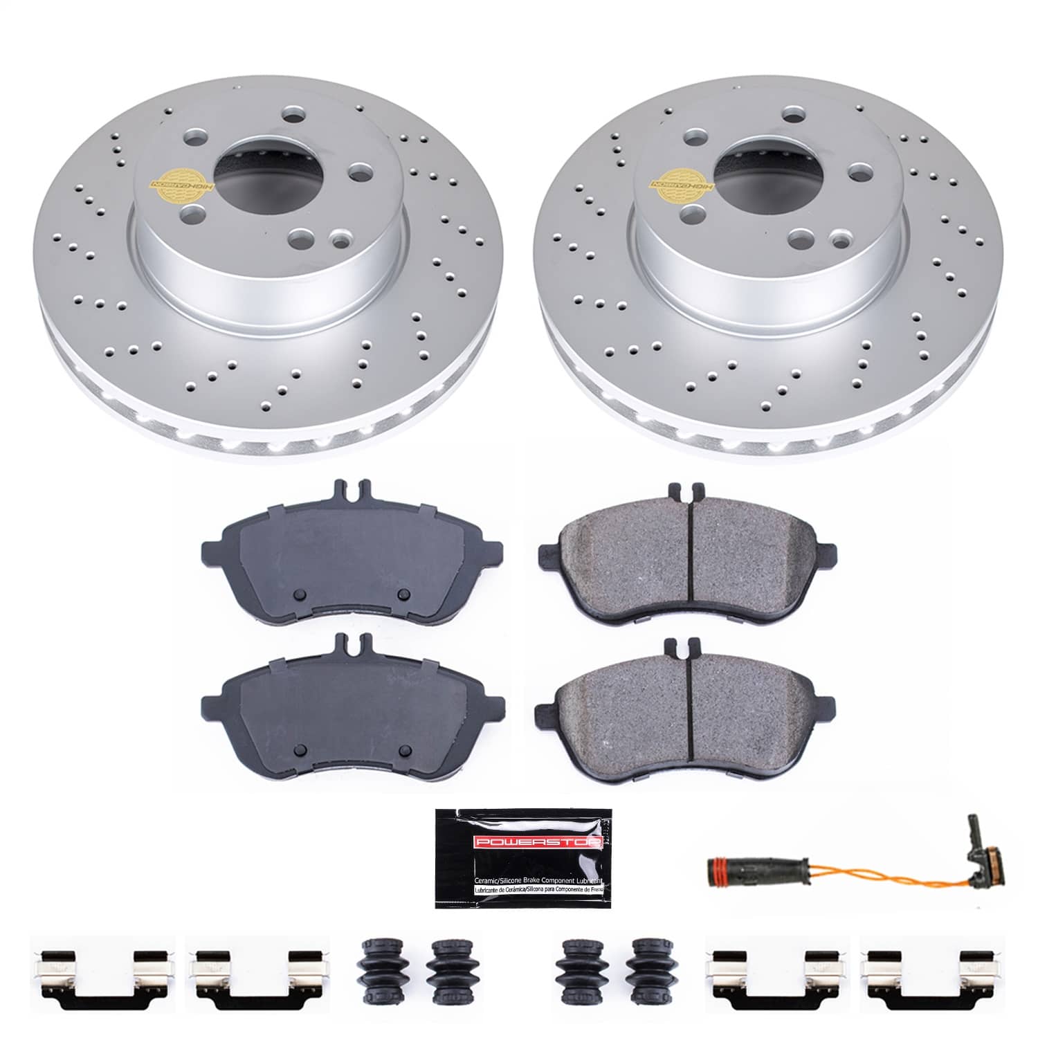 Power Stop - CRK7766 - Front - Disc Brake Pad and Rotor Kit