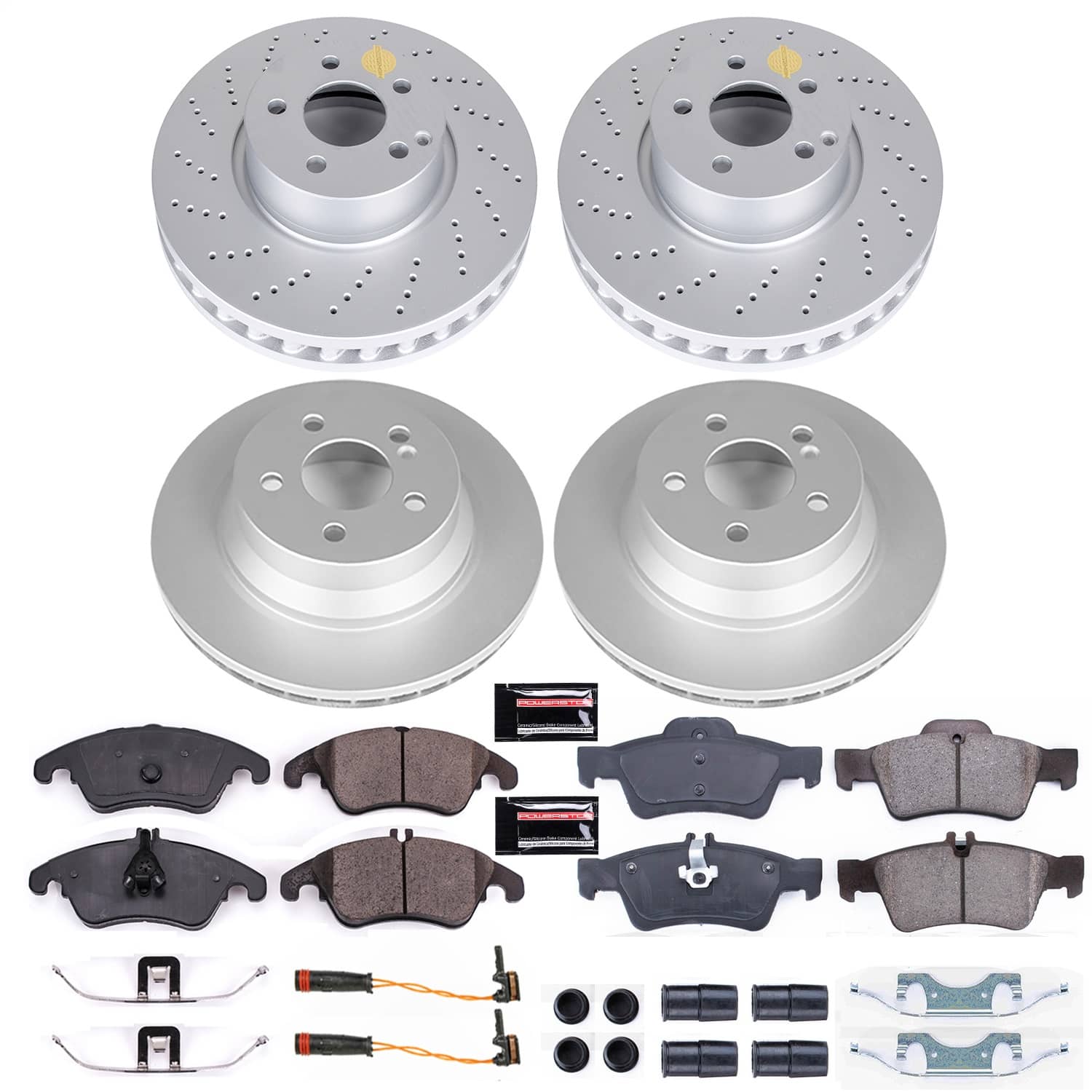 Power Stop - CRK7830 - Front and Rear - Disc Brake Pad and Rotor Kit