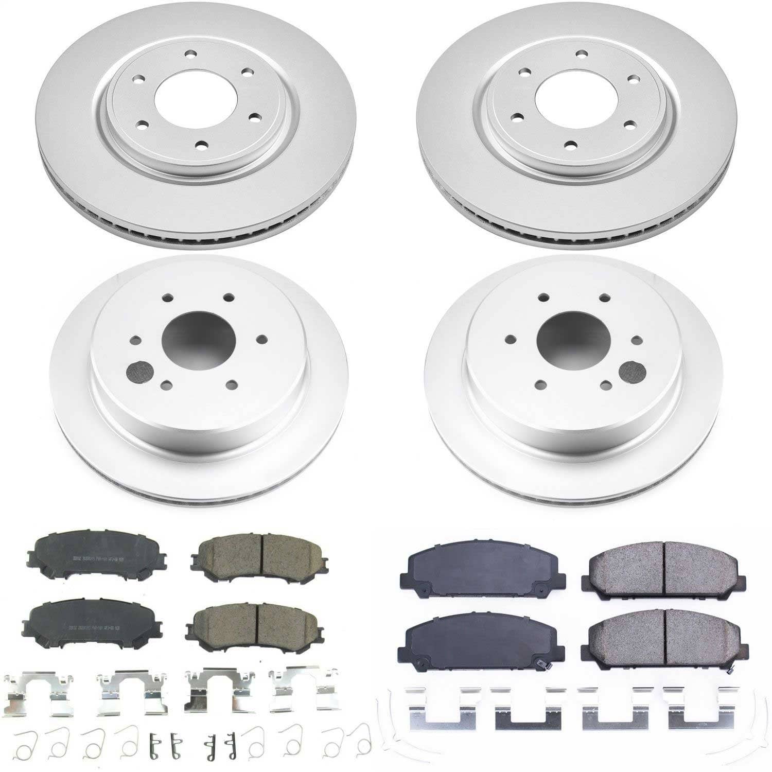 Power Stop - CRK7866 - Front and Rear - Disc Brake Pad and Rotor Kit