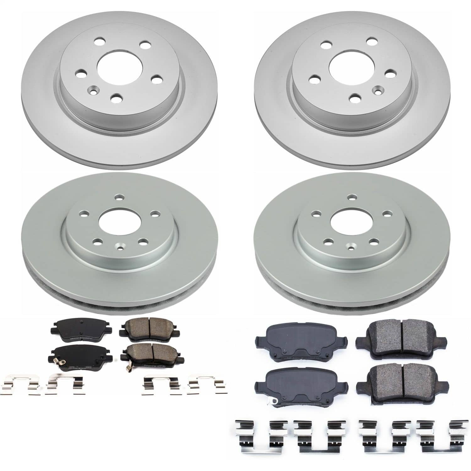 Power Stop - CRK7907 - Front and Rear - Disc Brake Pad and Rotor Kit