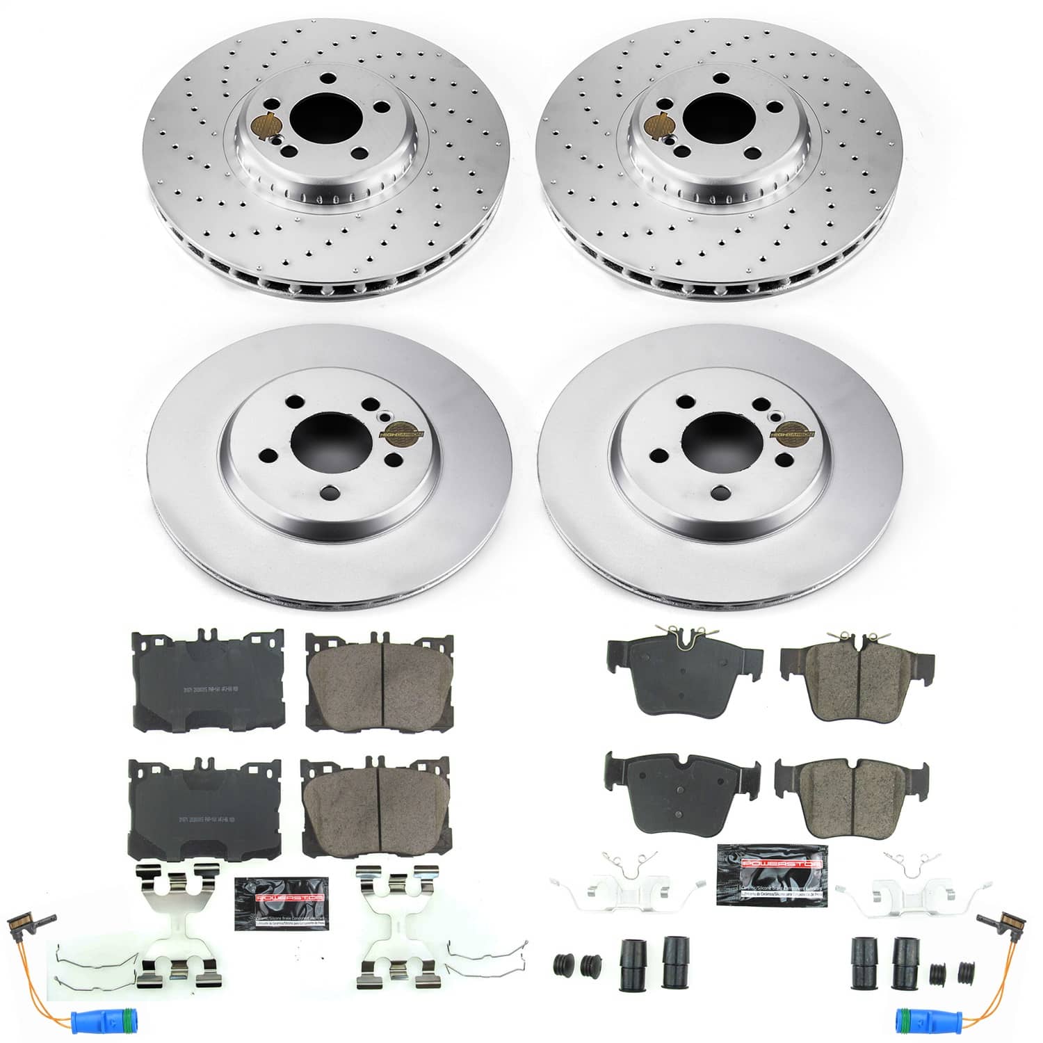 Power Stop - CRK7988 - Front and Rear - Disc Brake Pad and Rotor Kit