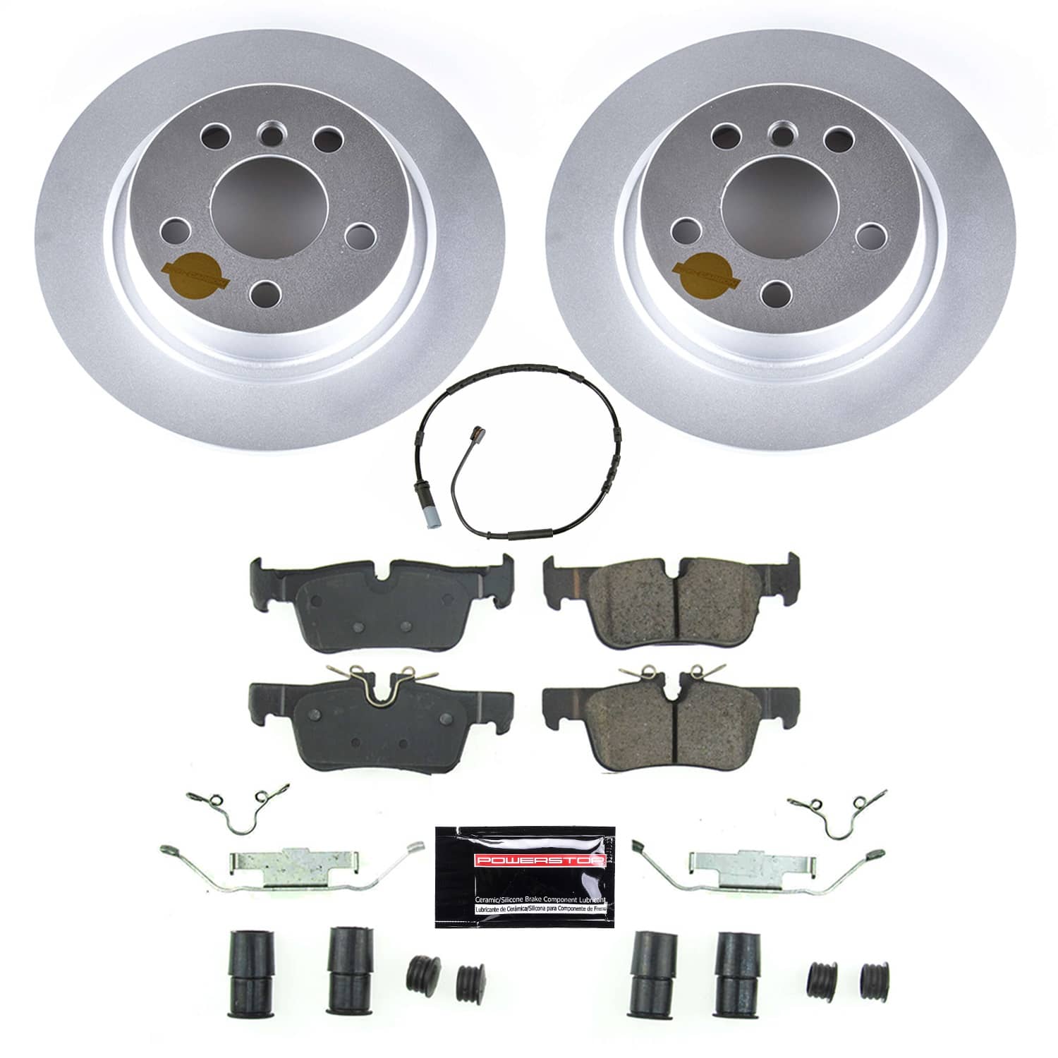 Power Stop - CRK8110 - Rear - Disc Brake Pad and Rotor Kit