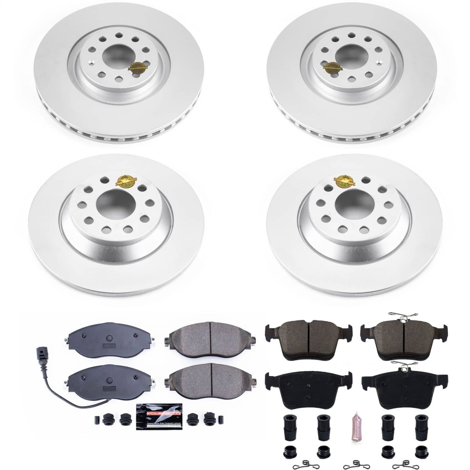 Power Stop - CRK8168 - Front and Rear - Disc Brake Pad and Rotor Kit