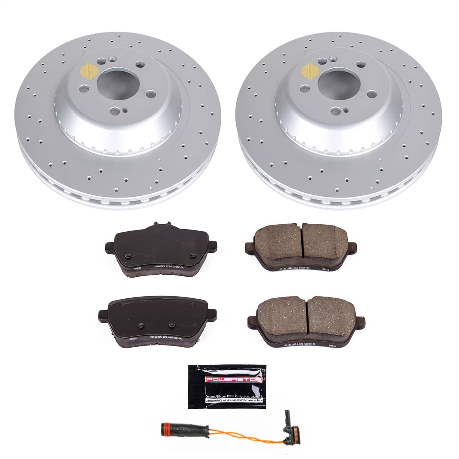 Power Stop - CRK8194 - Rear - Disc Brake Pad and Rotor Kit
