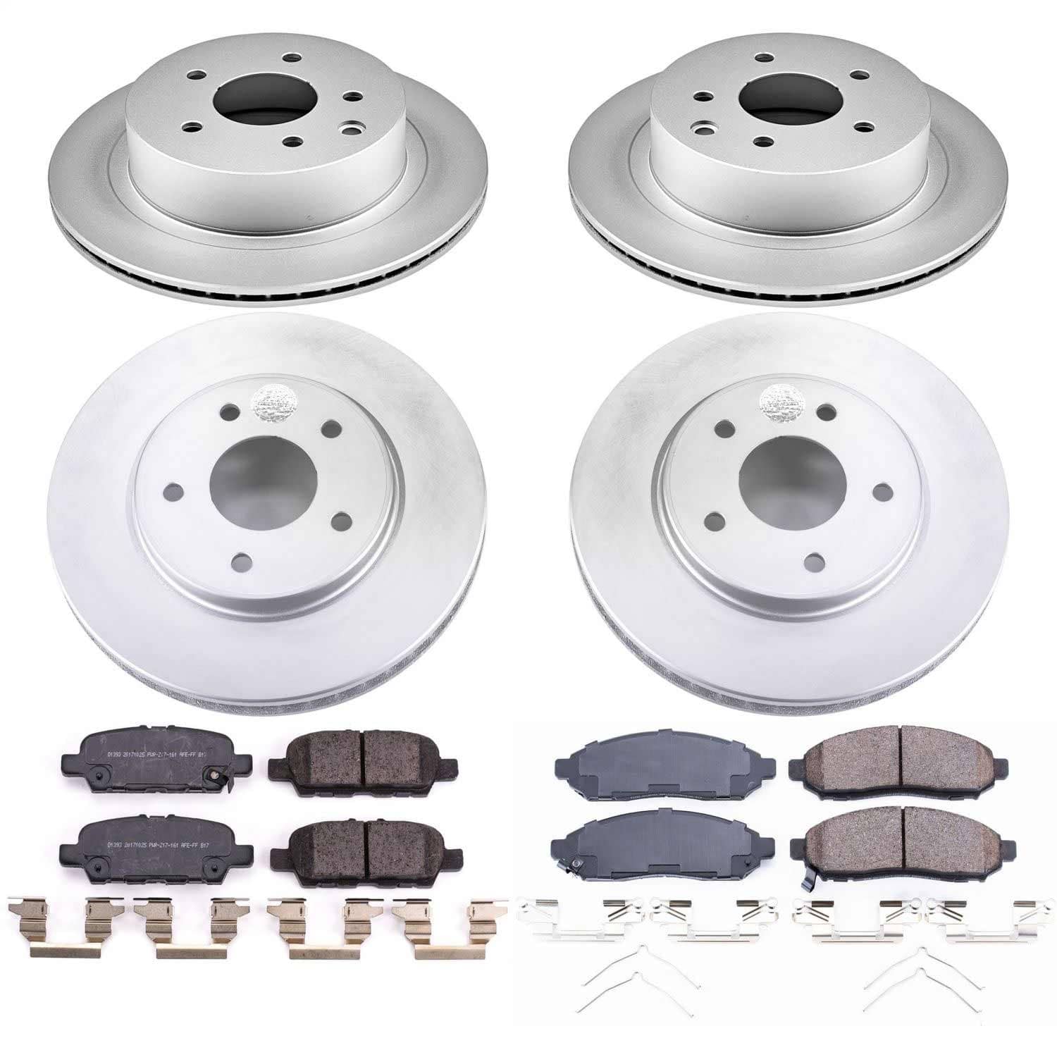 Power Stop - CRK8272 - Front and Rear - Disc Brake Pad and Rotor Kit