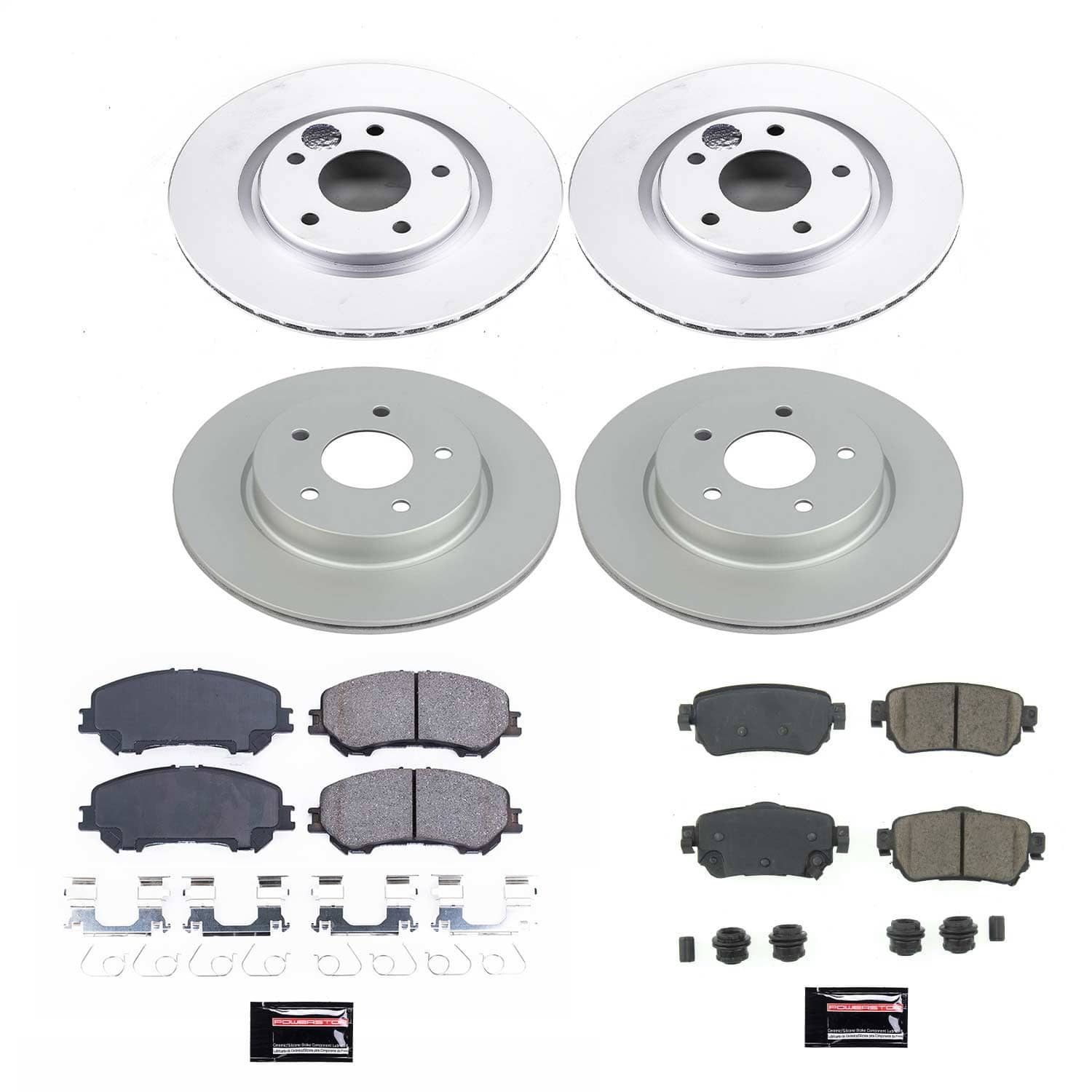 Power Stop - CRK8289 - Front and Rear - Disc Brake Pad and Rotor Kit