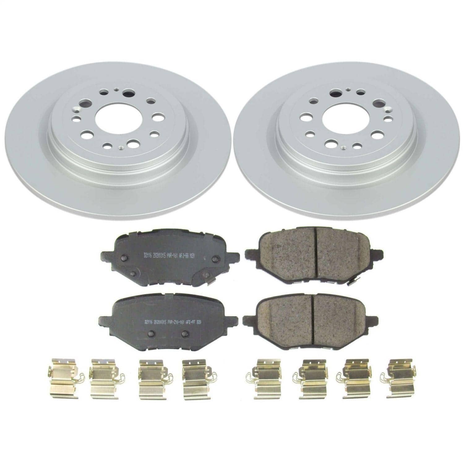 Power Stop - CRK8296 - Rear - Disc Brake Pad and Rotor Kit