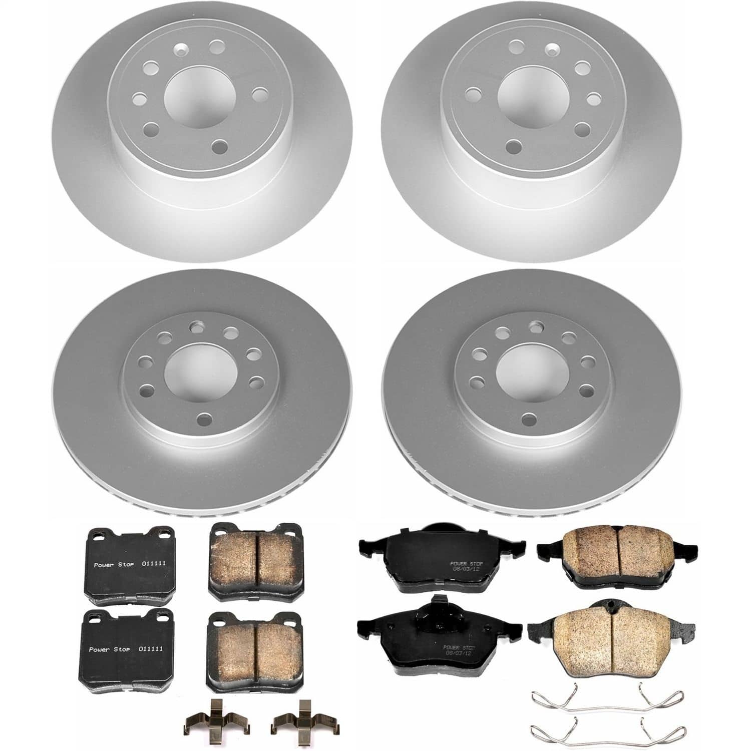Power Stop - CRK833 - Front and Rear - Disc Brake Pad and Rotor Kit