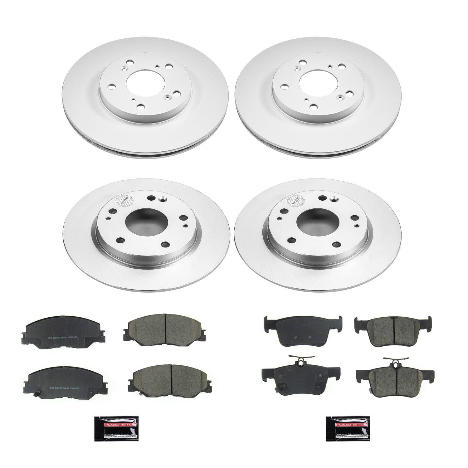 Power Stop - CRK8343 - Front and Rear - Disc Brake Pad and Rotor Kit