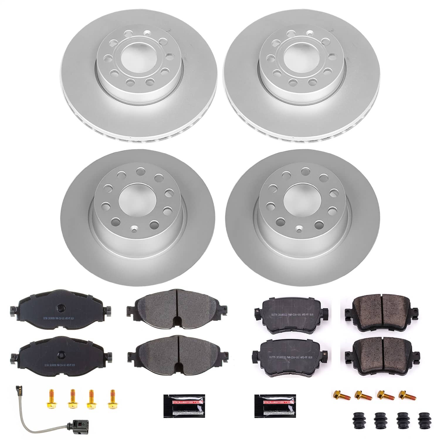 Power Stop - CRK8363 - Front and Rear - Disc Brake Pad and Rotor Kit